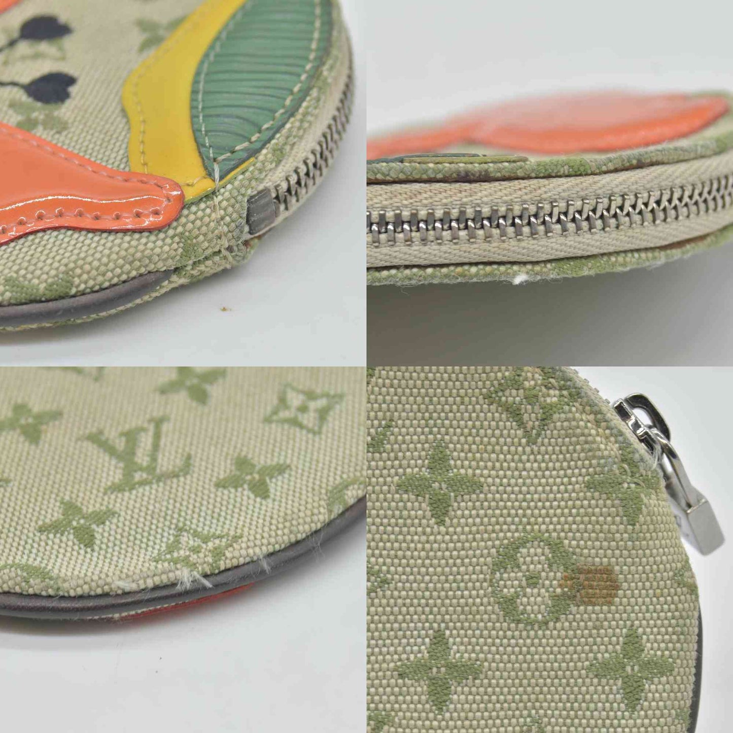 $390 2002 Louis Vuitton  LV Monogram Round Coin Purse CONSIGNMENT