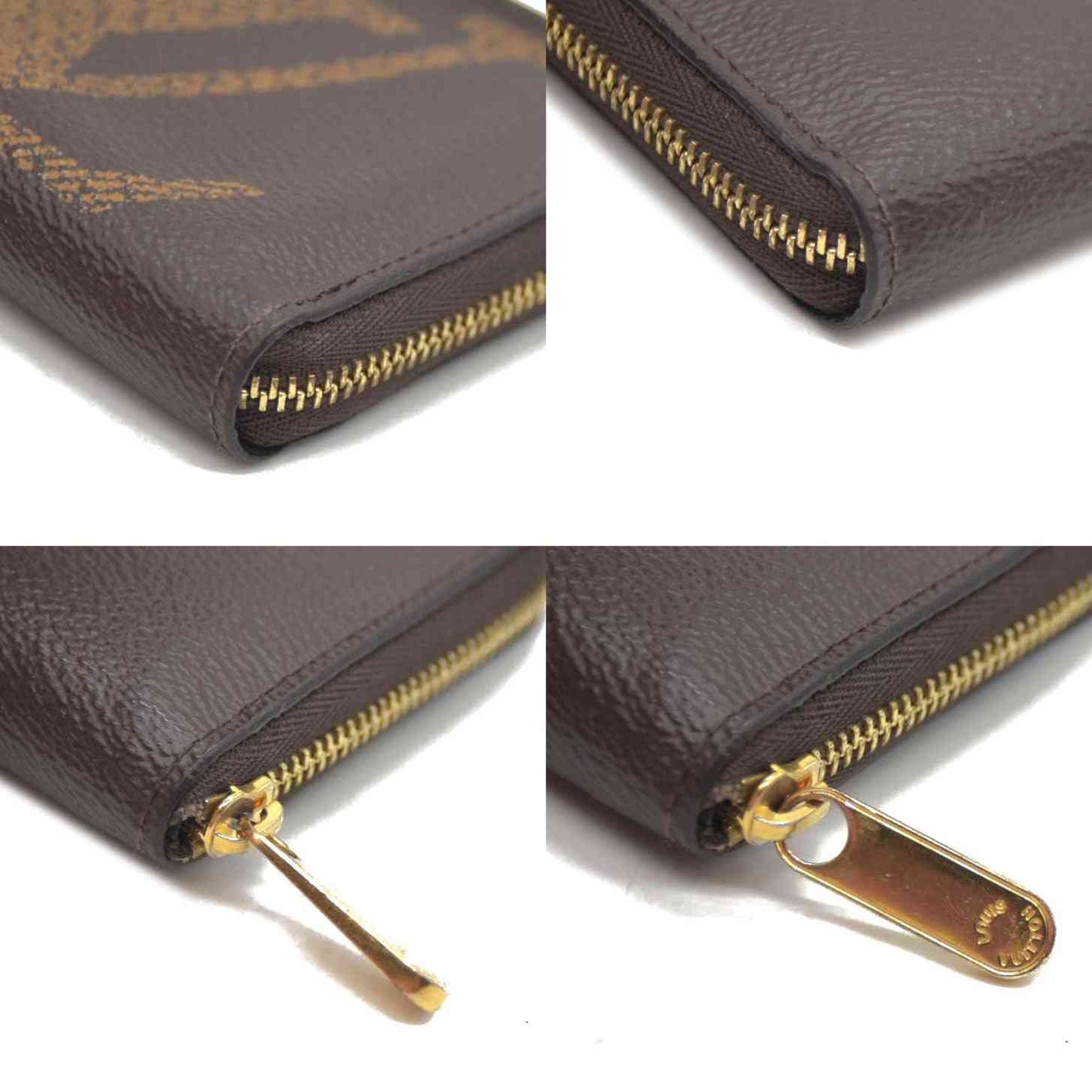 Louis Vuitton Monogram Giant Zippy Coin Purse Wallet Brown SN3200