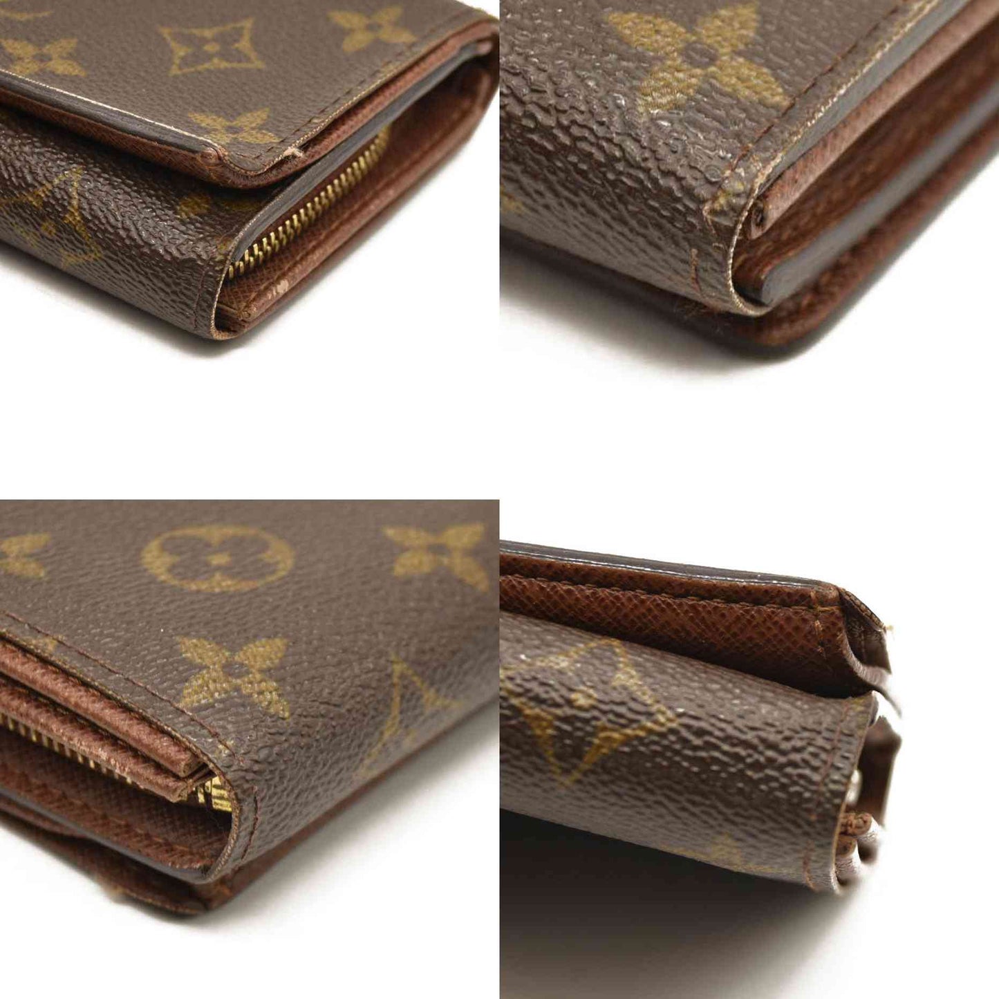 Louis Vuitton  Monogram Porte-Monnaie Billets Tresor Wallet CA0064