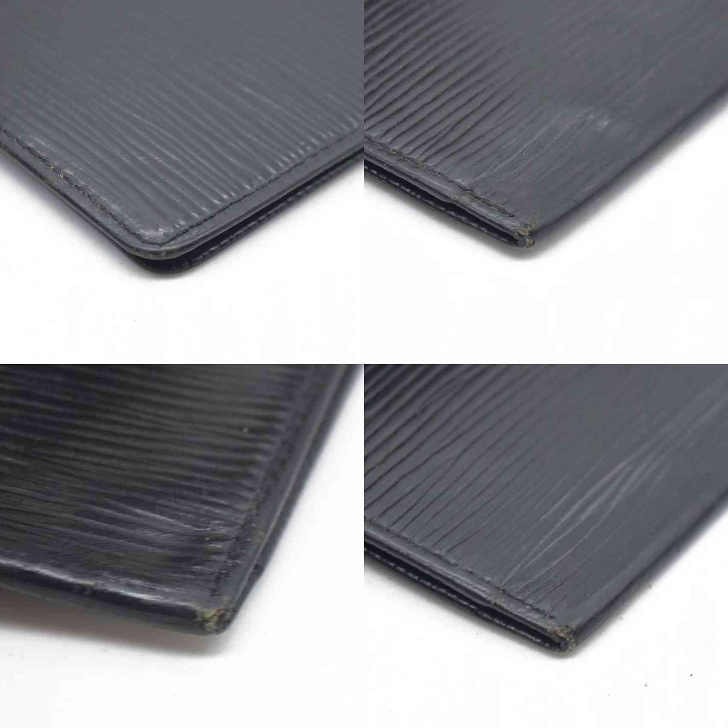 $310 2001 Louis Vuitton Epi Porte 2 Cartes Vertical Leather Pass Card Case SP0041