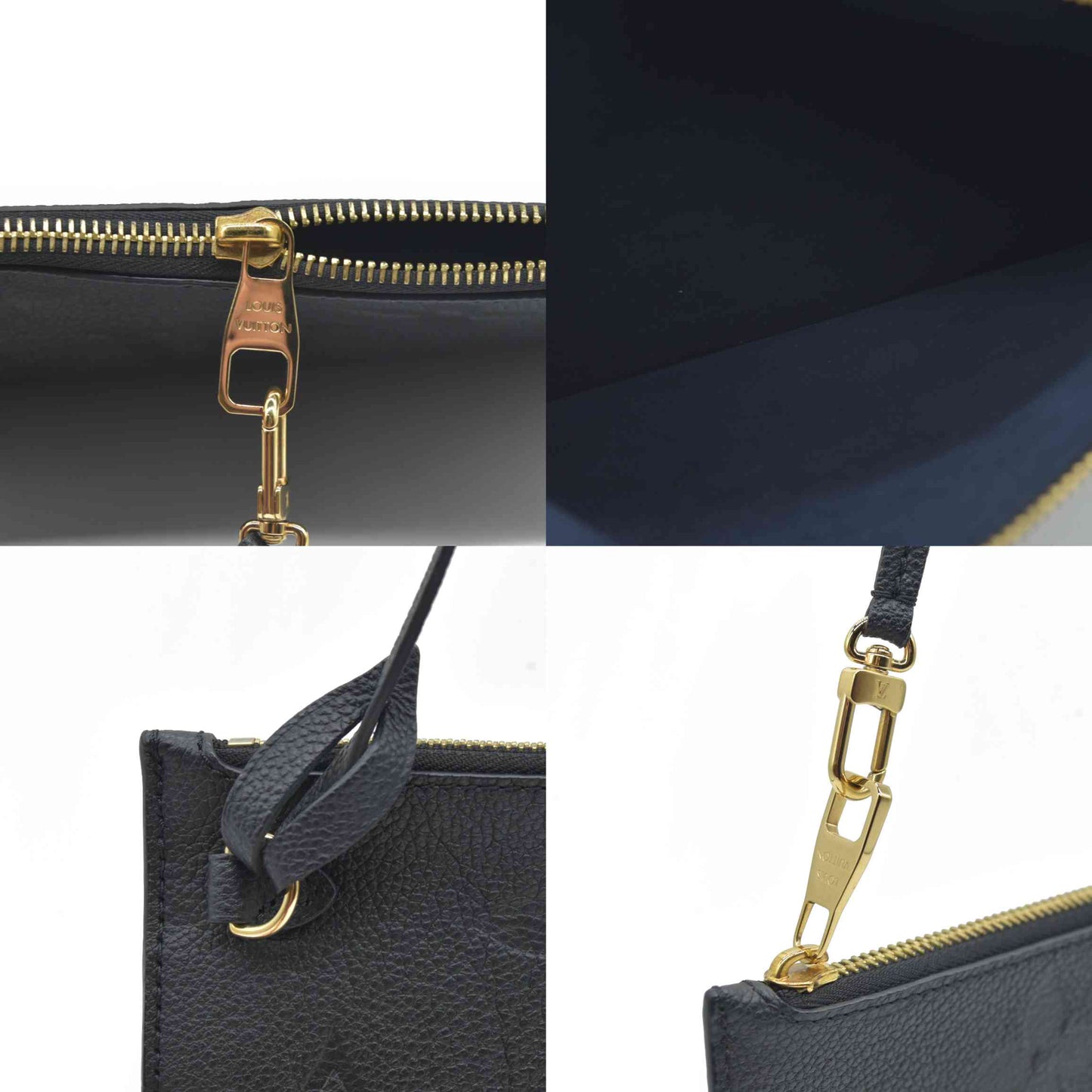 Louis Vuitton  Empreinte Monogram Giant Neverfull MM Pochette Black RFID USED