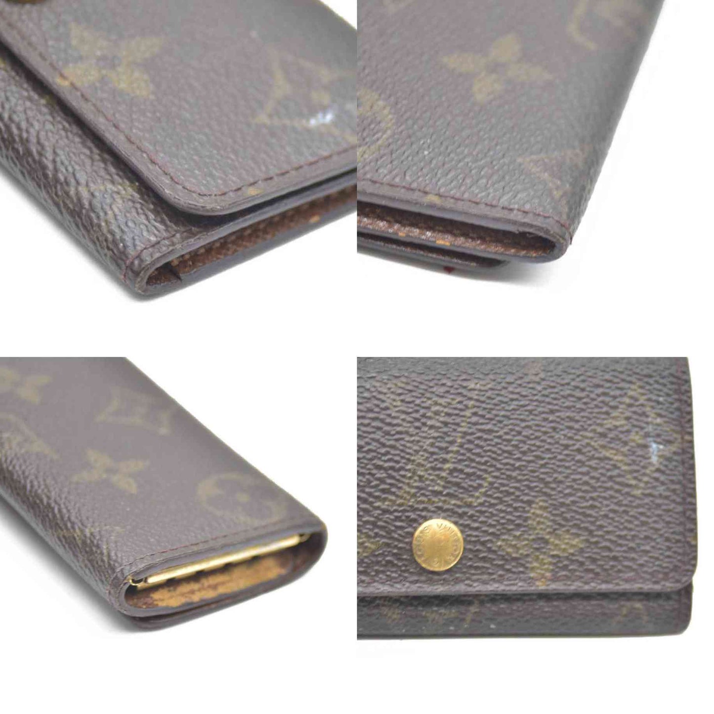 Louis Vuitton Monogram Multicles 4 Ring Key Case Brown RA0091