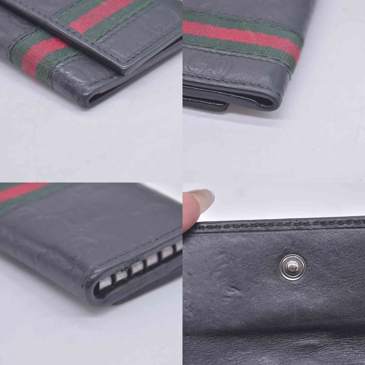 $295 Gucci GG Supreme Key Case CONSIGNMENT 10020913
