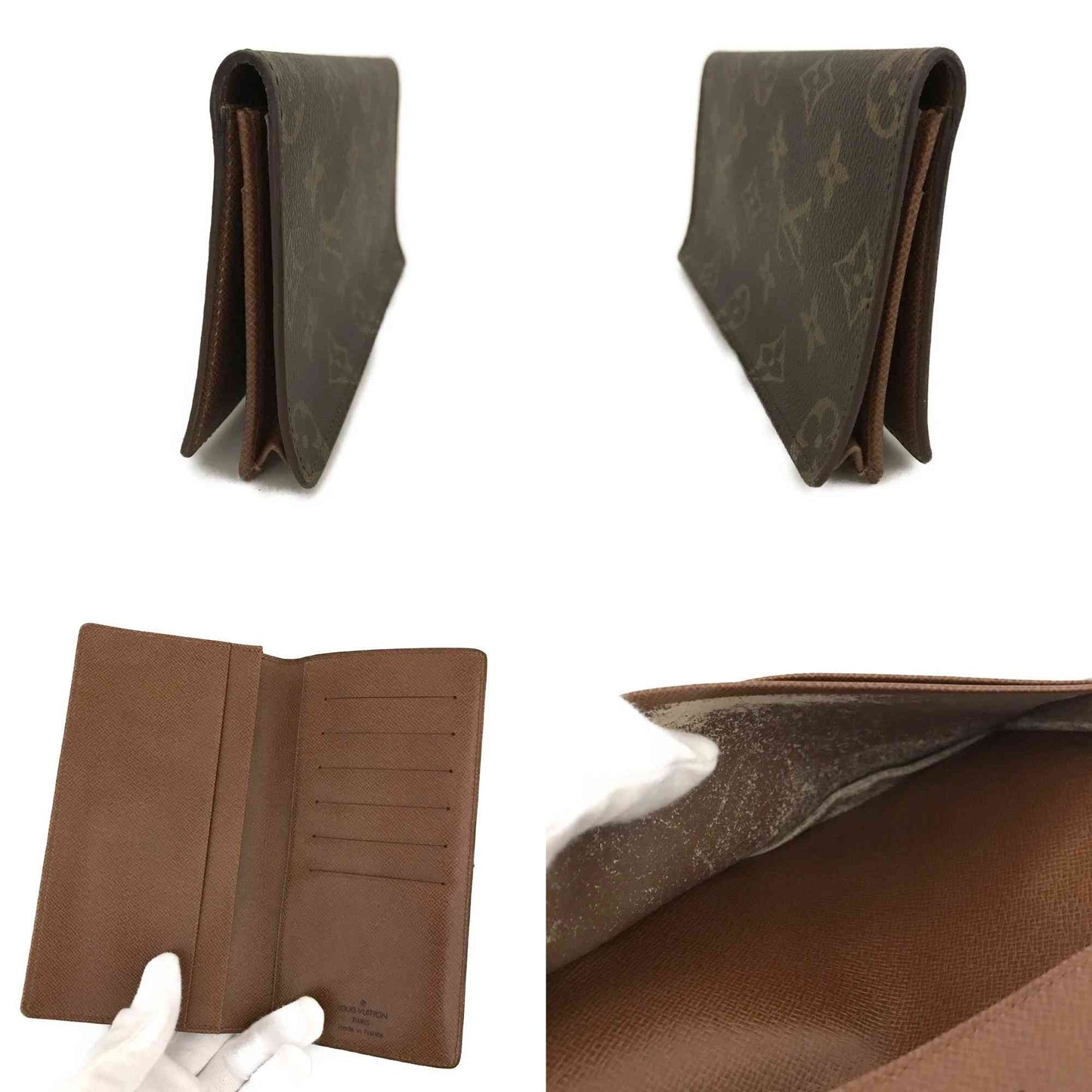 $440 Louis Vuitton Monogram Porte Cartes Credit Yen Bifold Long Wallet CT0944