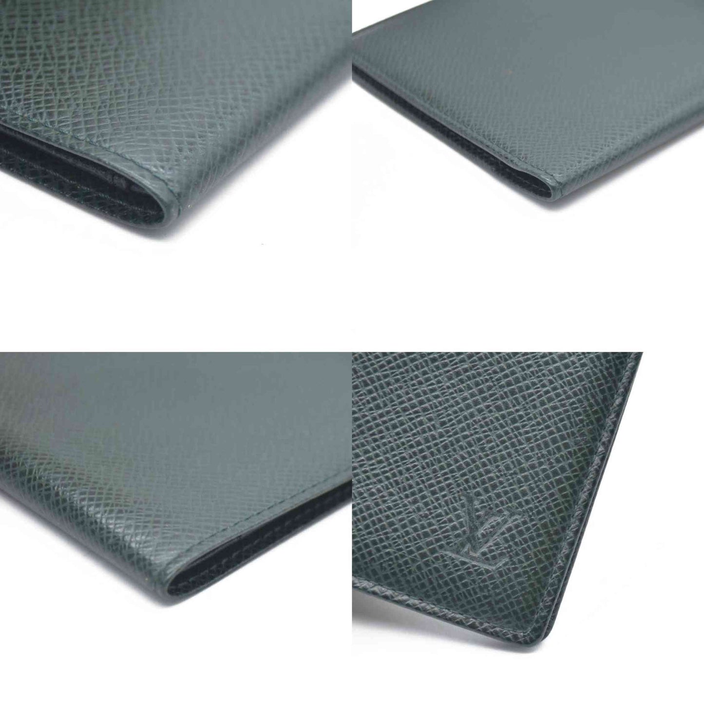 Louis Vuitton Taiga Porte Billets Carte Bleue Bifold Wallet Epicea MI0925