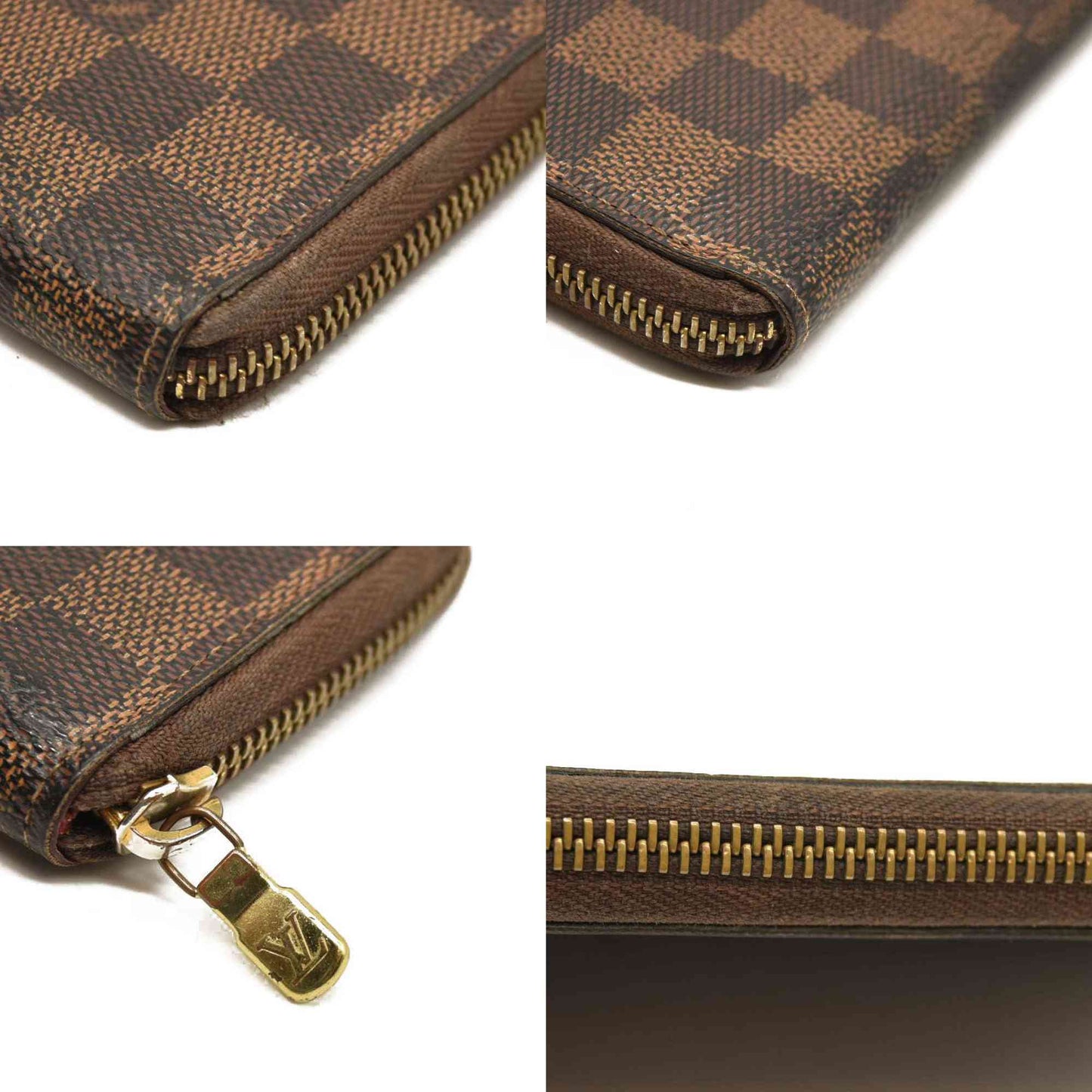 Louis Vuitton  Damier Ebene Clemence Wallet Cherry CA3107