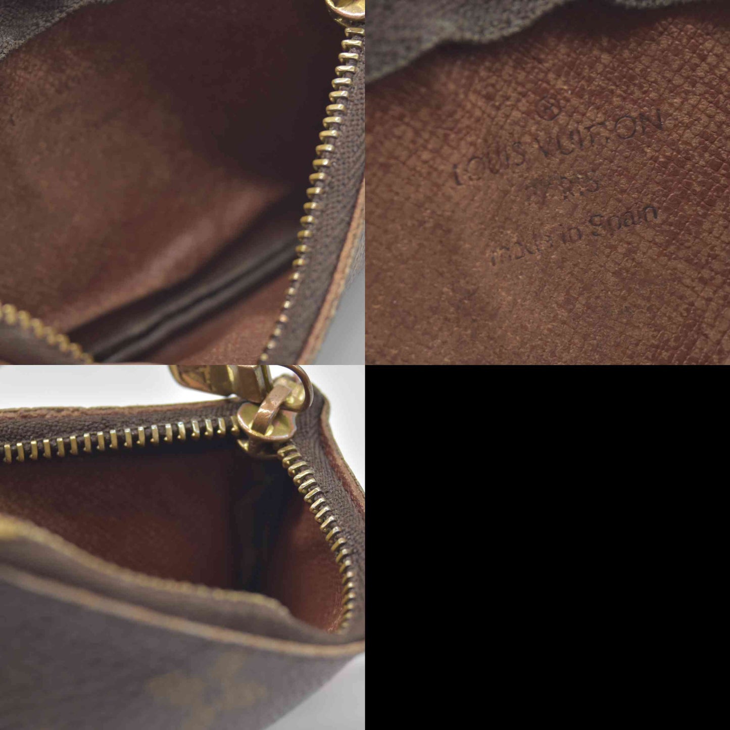 $345 2000 Louis Vuitton Monogram Key Pouch CA1020