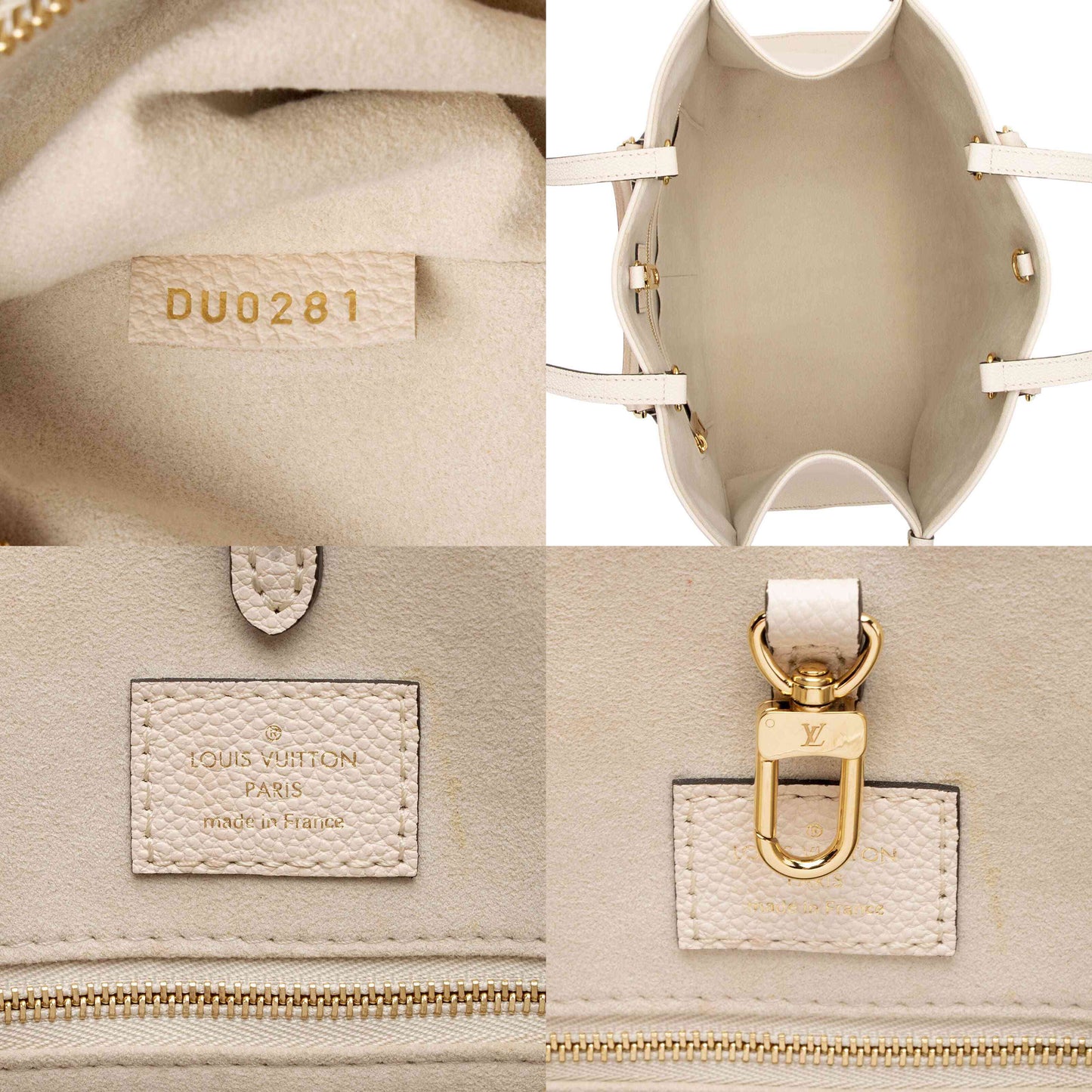 LOUIS VUITTON Empreinte Monogram Giant By The Pool Onthego MM Cream Saffron