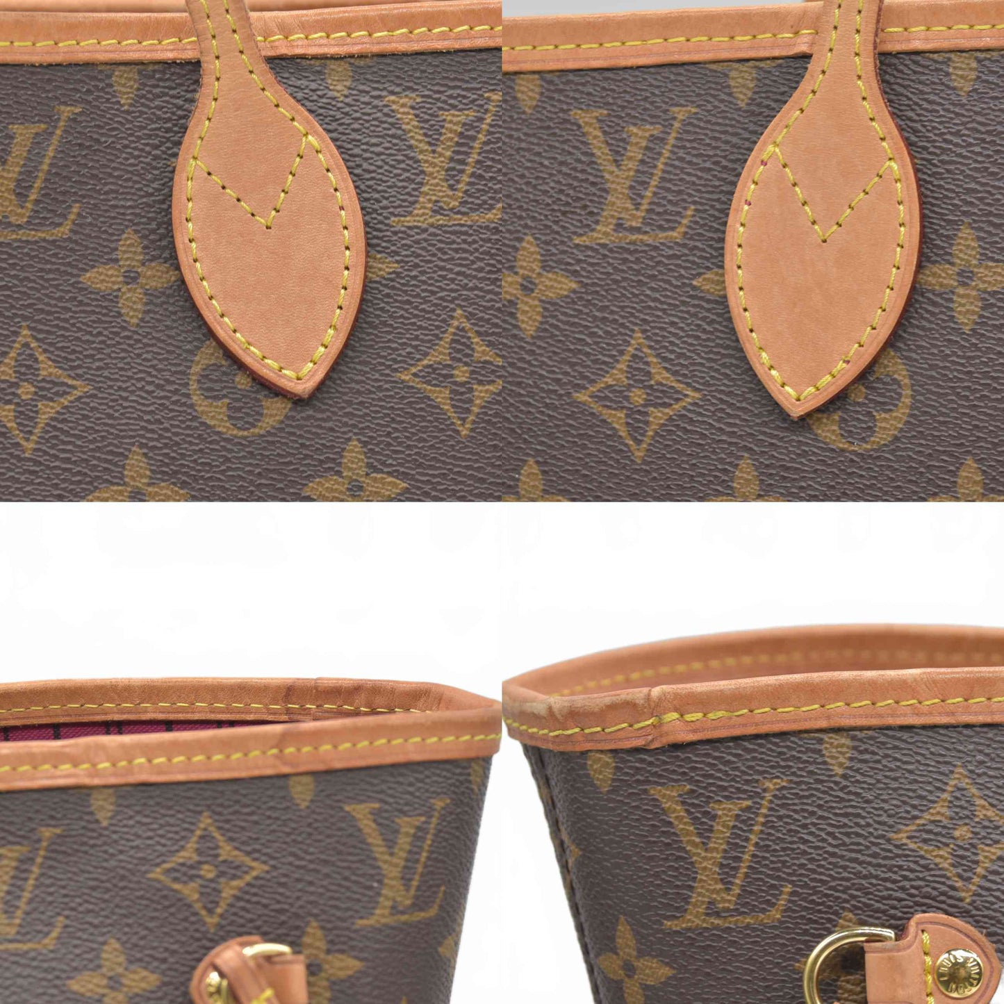 $2170 RFID Louis Vuitton Monogram Neo Neverfull MM Pivoine