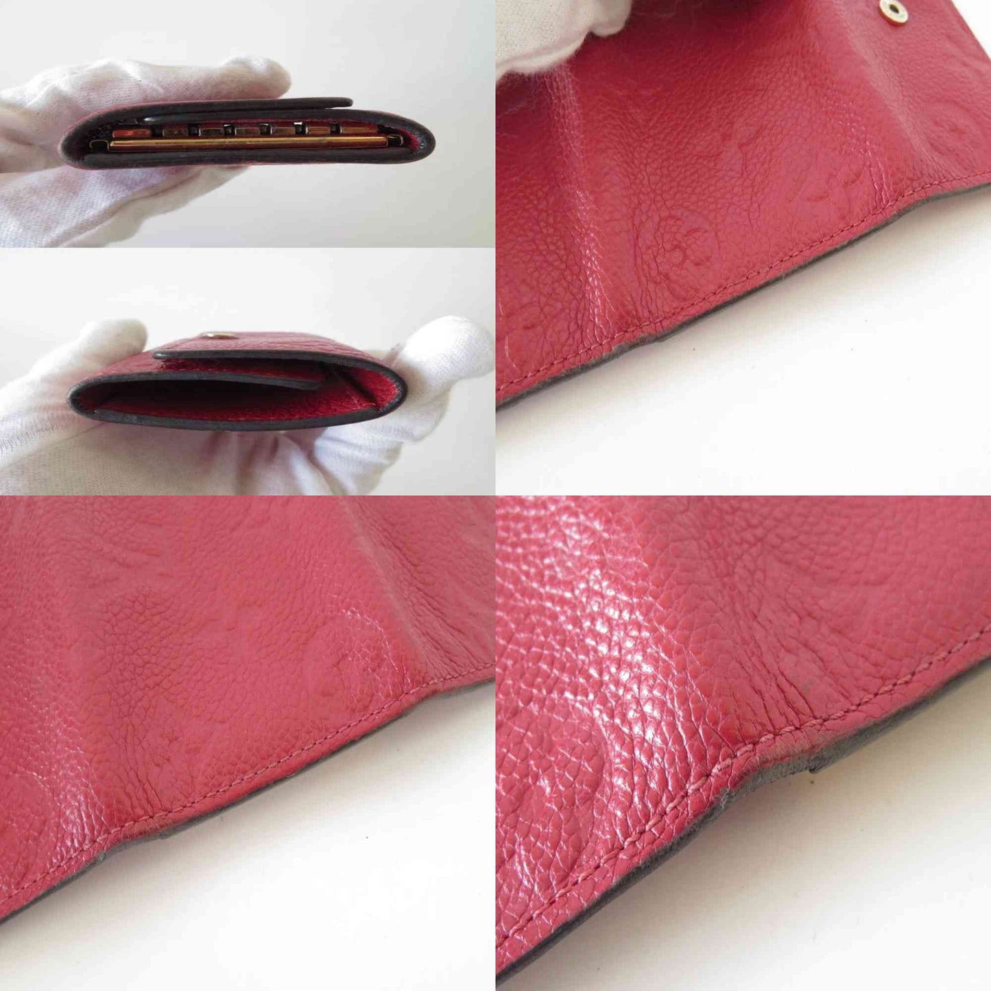 LOUIS VUITTON $450 Monogram Empreinte Leather Multicles 6 Ring Key Case TJ3188