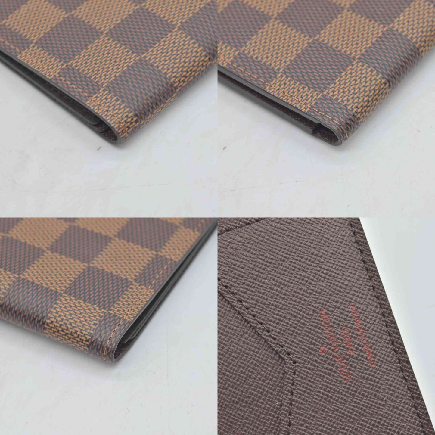 $390 Louis Vuitton  Damier Ebene Passport Cover