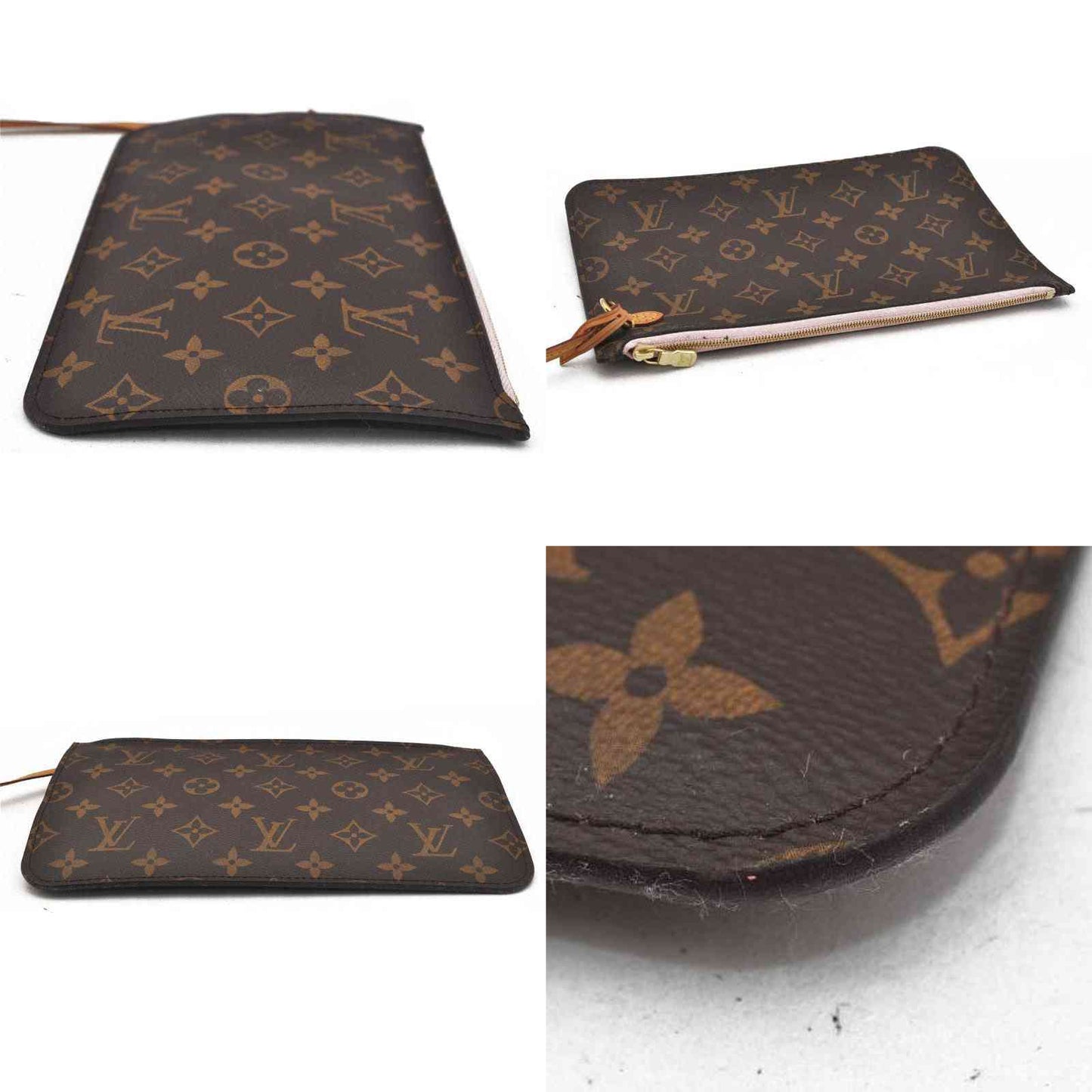 LOUIS VUITTON  Monogram Neverfull MM GM Pochette Sugar Pink SD3155