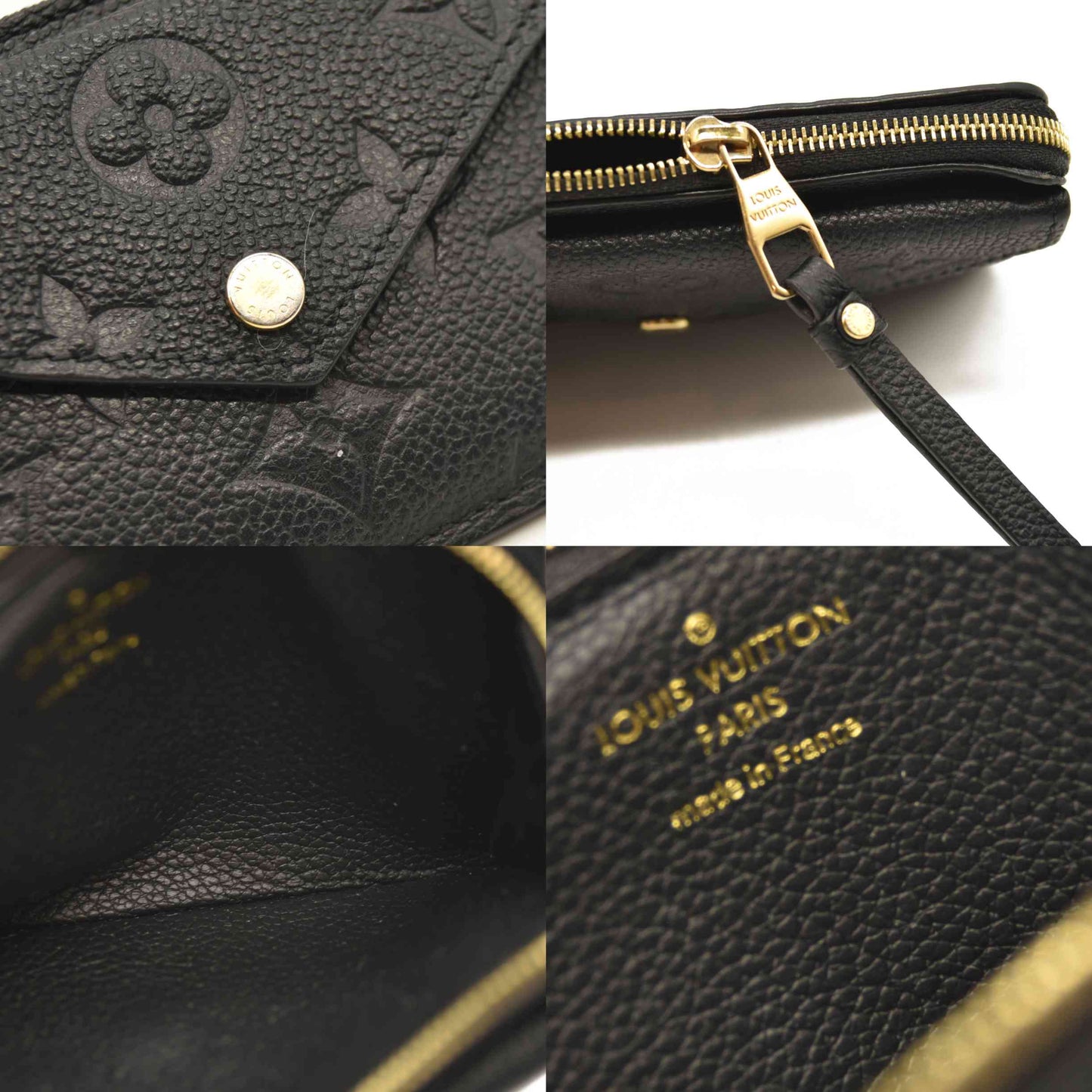 Louis Vuitton  Empreinte Recto Verso Card Holder Black RFID