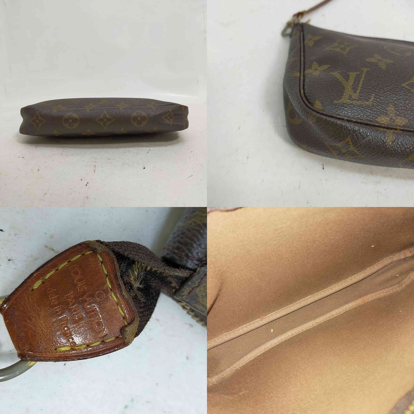 $1290 2001 Louis Vuitton Monogram Pochette Accessories Pouch Bag VI0031