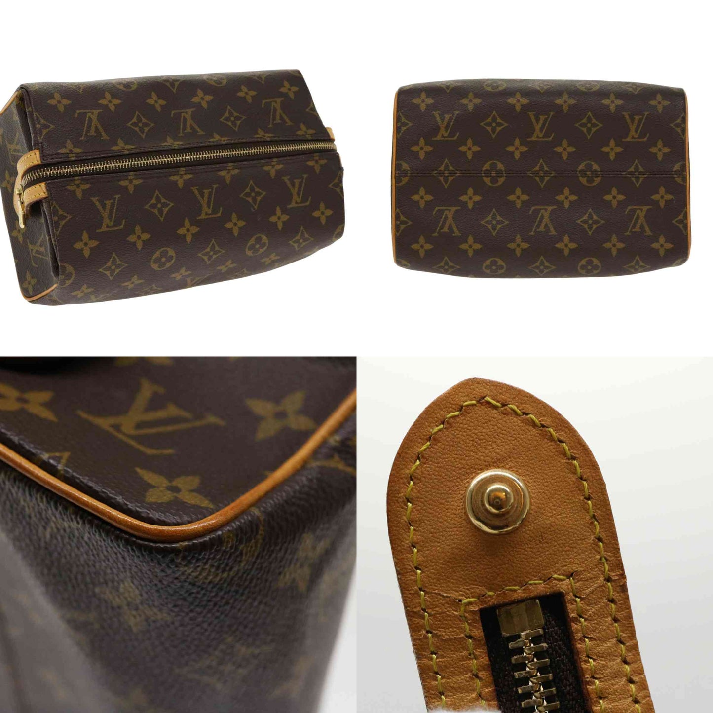 LOUIS VUITTON Monogram Trousse Patte Pression NO0958