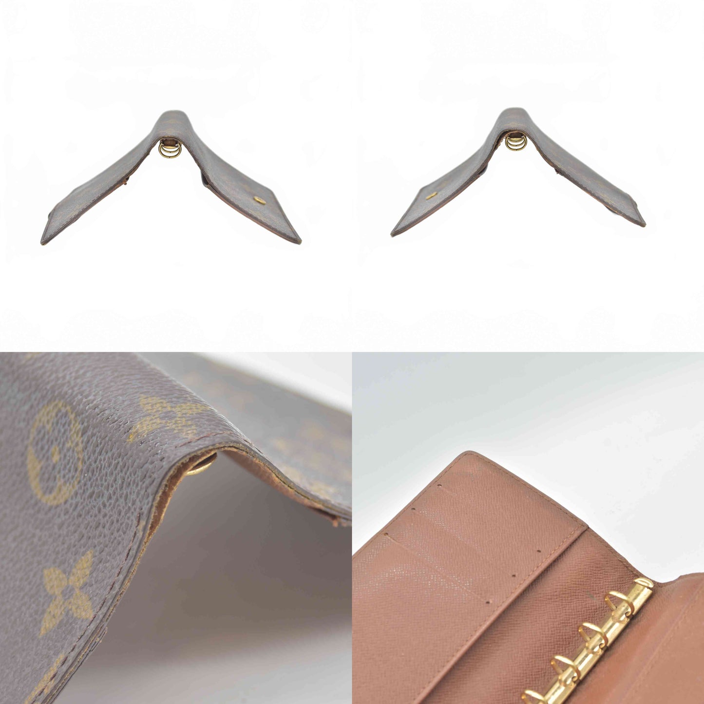 $505 1999 Louis Vuitton Monogram Small Ring Agenda Cover CA0969