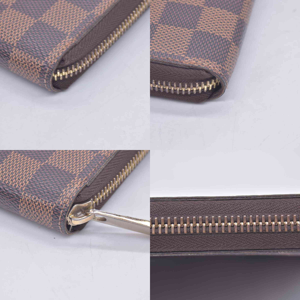 $940 2015 Louis Vuitton Damier Ebene Zippy Wallet CA0135 CONSIGNMENT