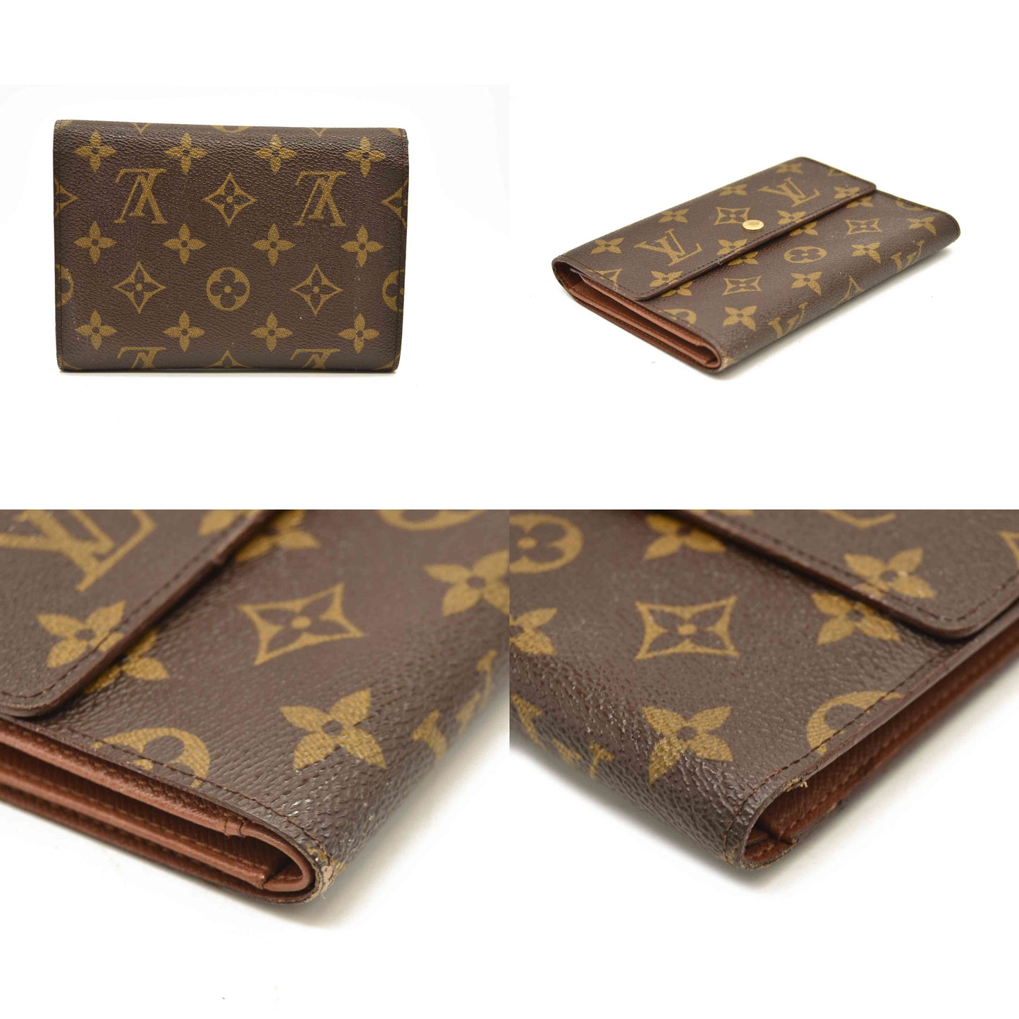 Louis Vuitton  Monogram Porte Tresor Etui Papiers Wallet SP0966