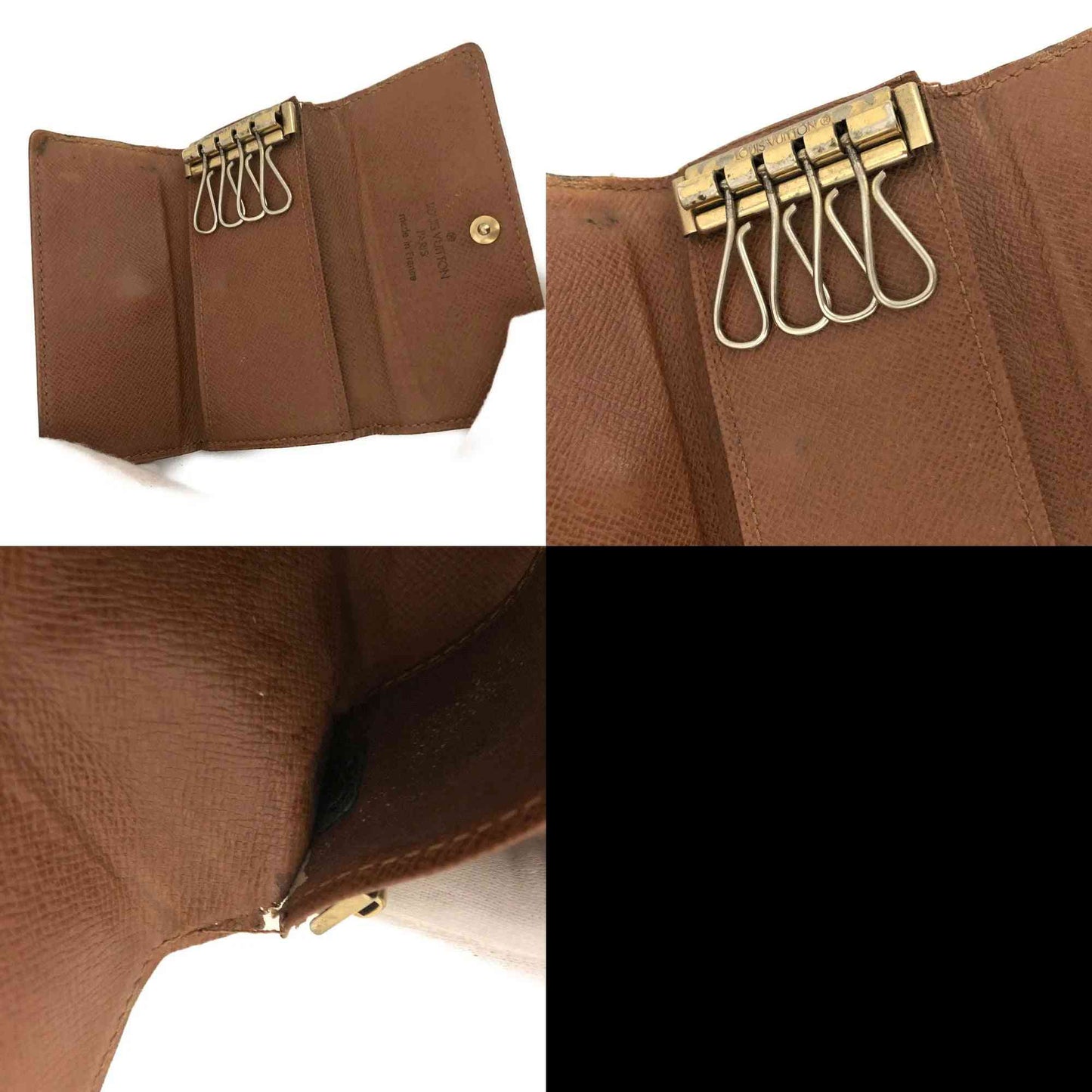 $345 1999 Louis Vuitton Monogram Multicles 4 Ring Key Holder TH0959