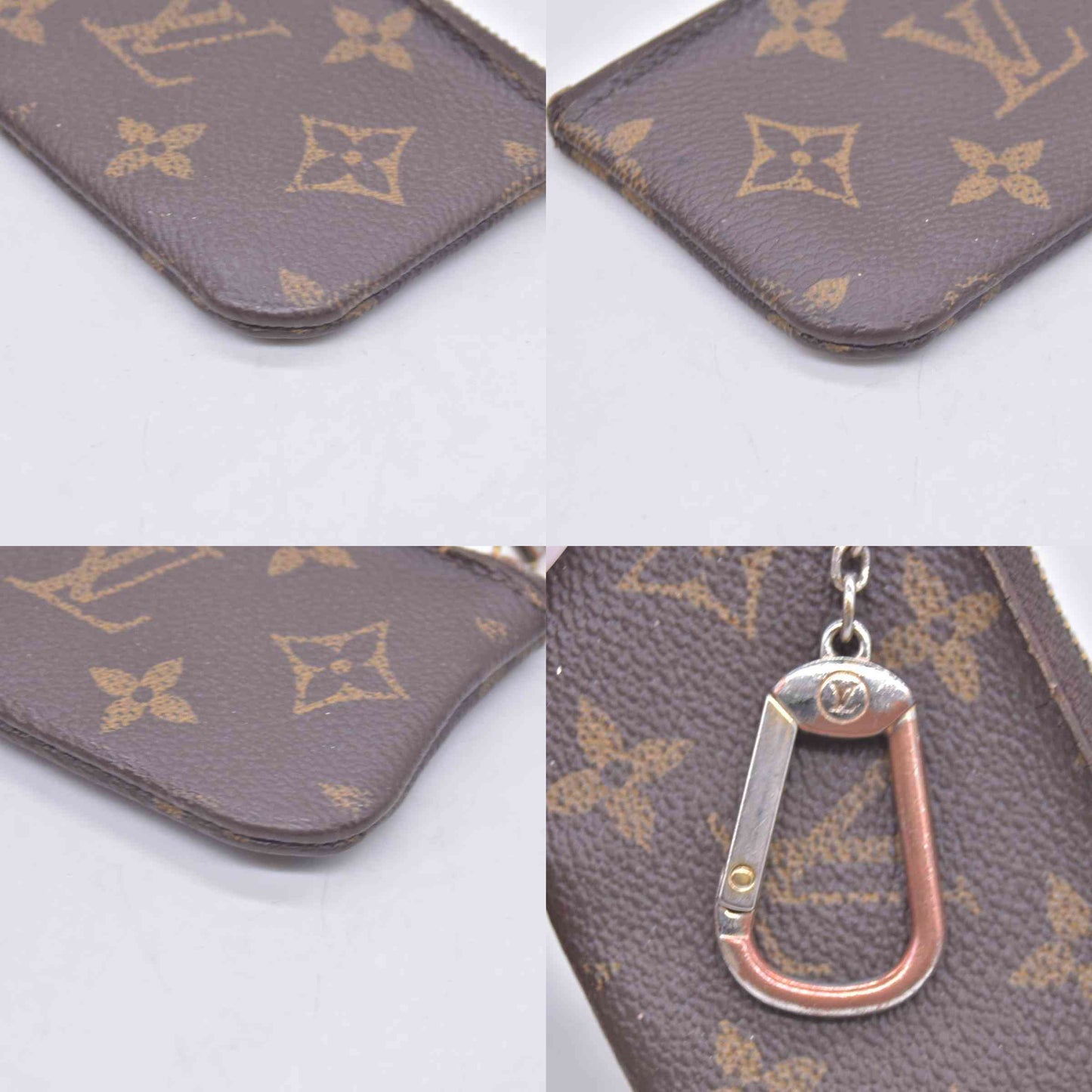 $455 1993 Louis Vuitton Monogram Key Pouch
