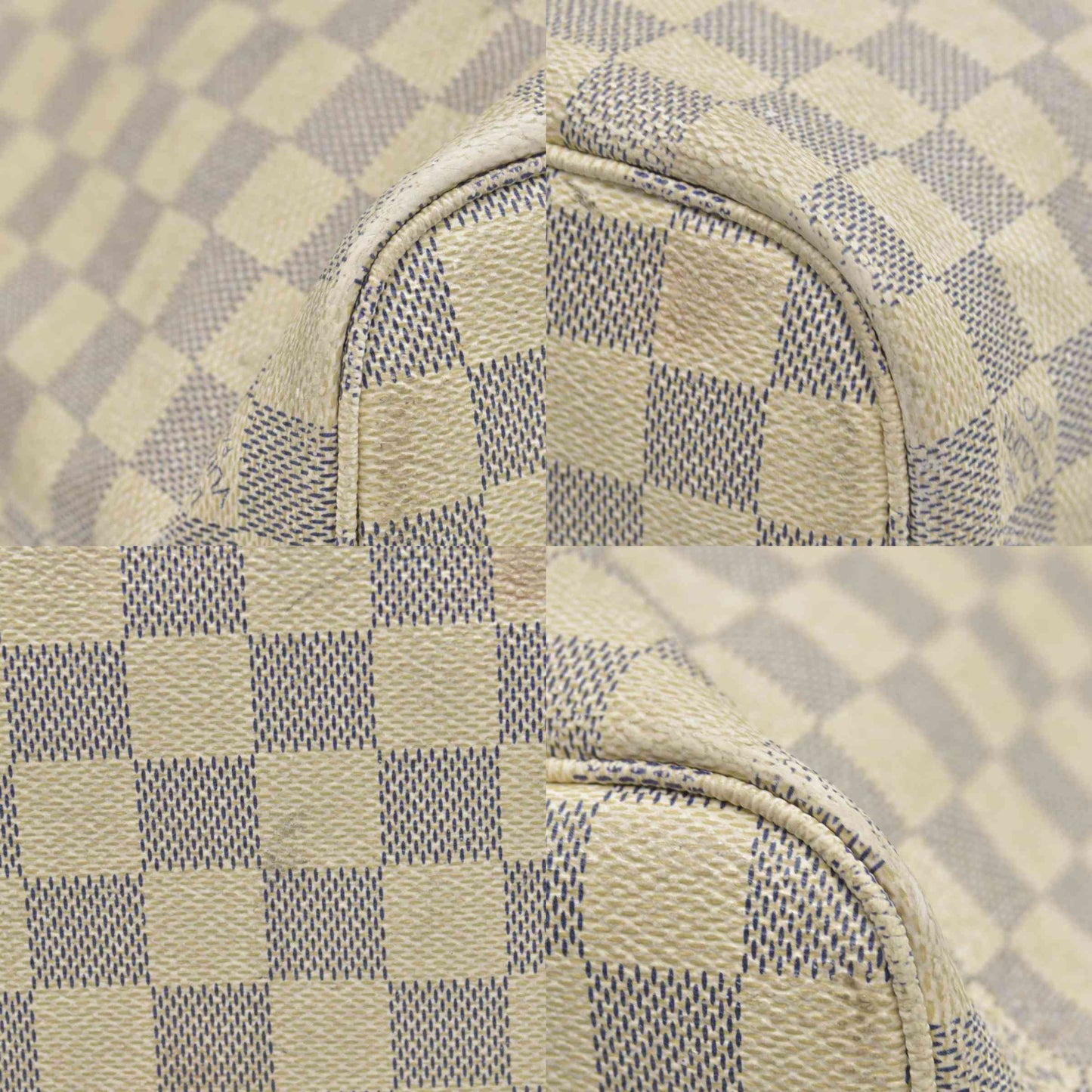 $2100 Louis Vuitton Damier Azur Neverfull PM VA2110 2010
