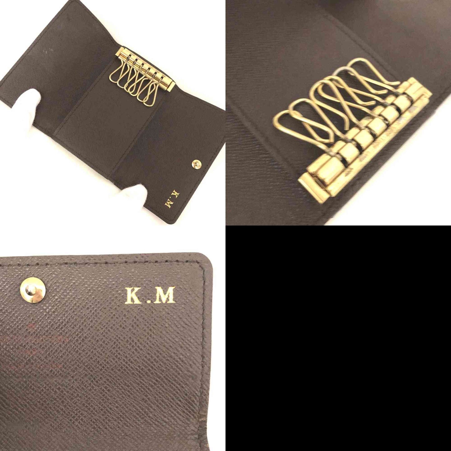 Louis Vuitton Damier Multicles 6 Ring Key Case Brown CT2161