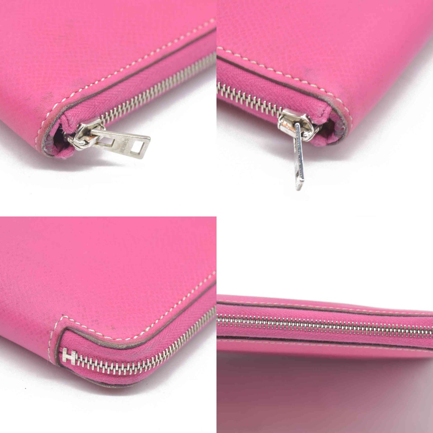 $1375 Hermes Azap Long Silk In Zip Around Zippy Long Wallet
