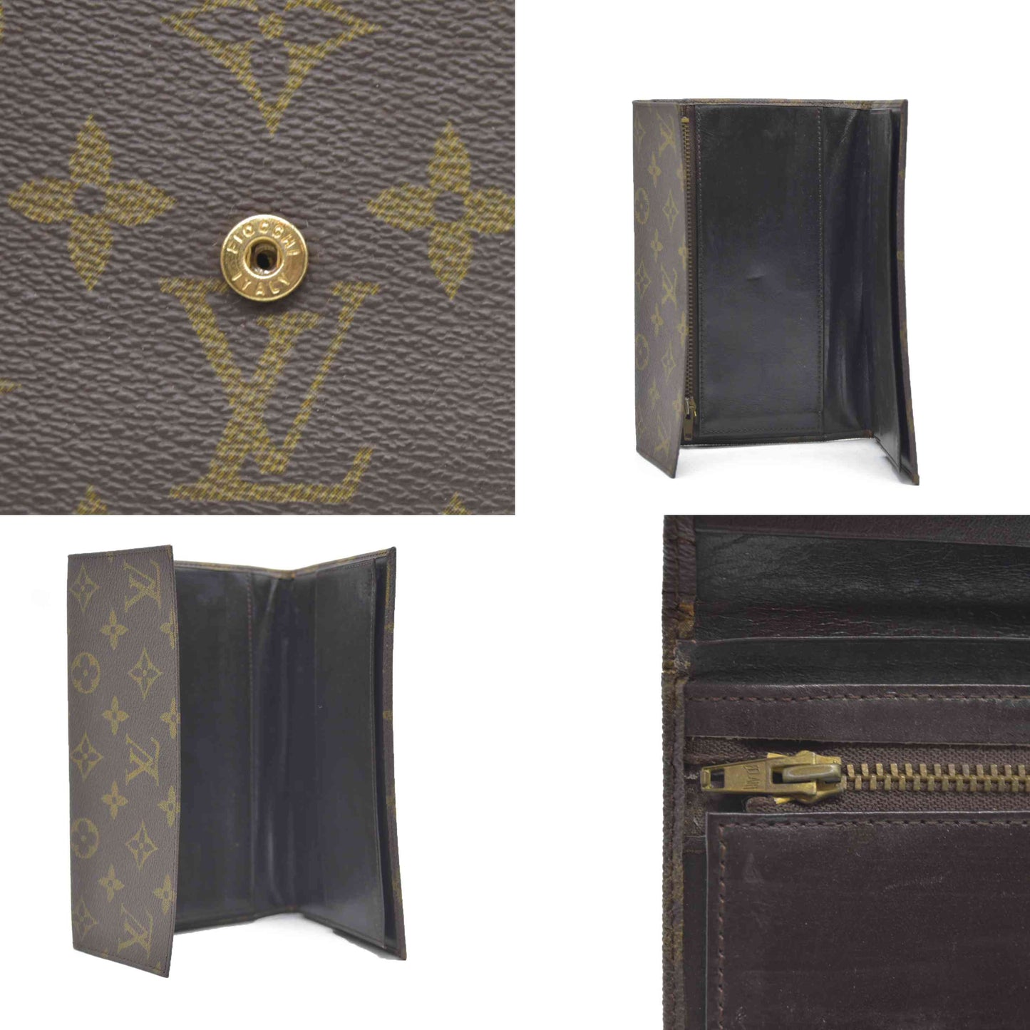 AUCTION $620 Louis Vuitton  Monogram Porte Tresor Wallet