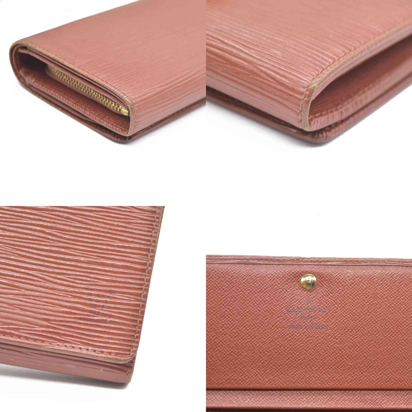 Louis Vuitton Epi Porte Monnaie Billets Tresor Leather Bifold Wallet MI0988