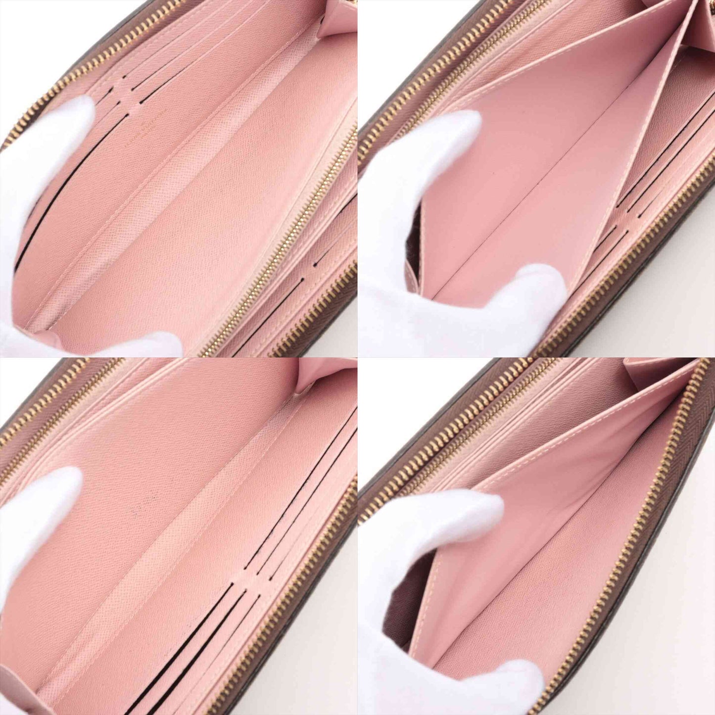 Louis Vuitton  Monogram Zippy Wallet Rose Ballerine