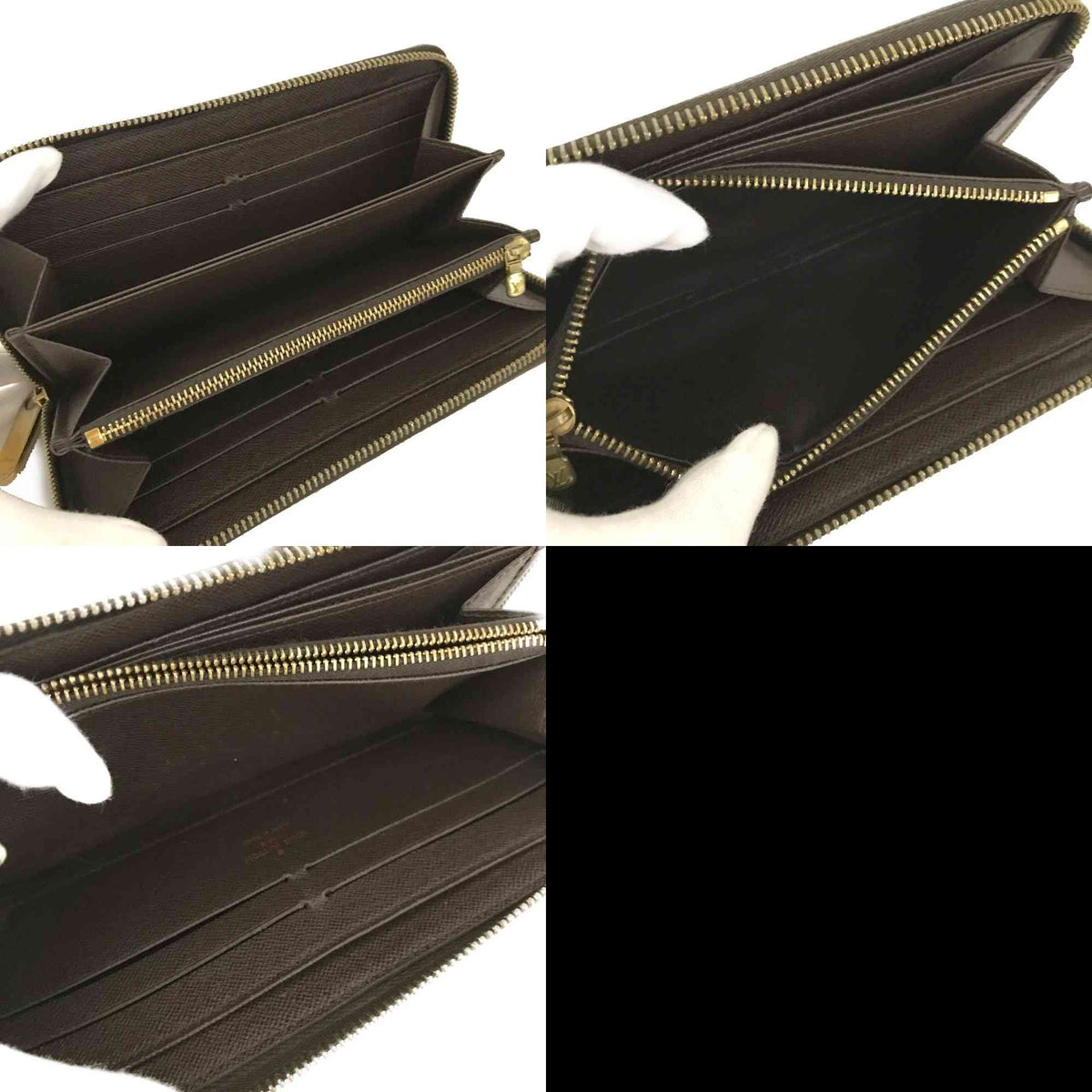 $940 2011 Louis Vuitton Damier Zippy Zip Around Long Wallet Purse Brown CA1191 10021014