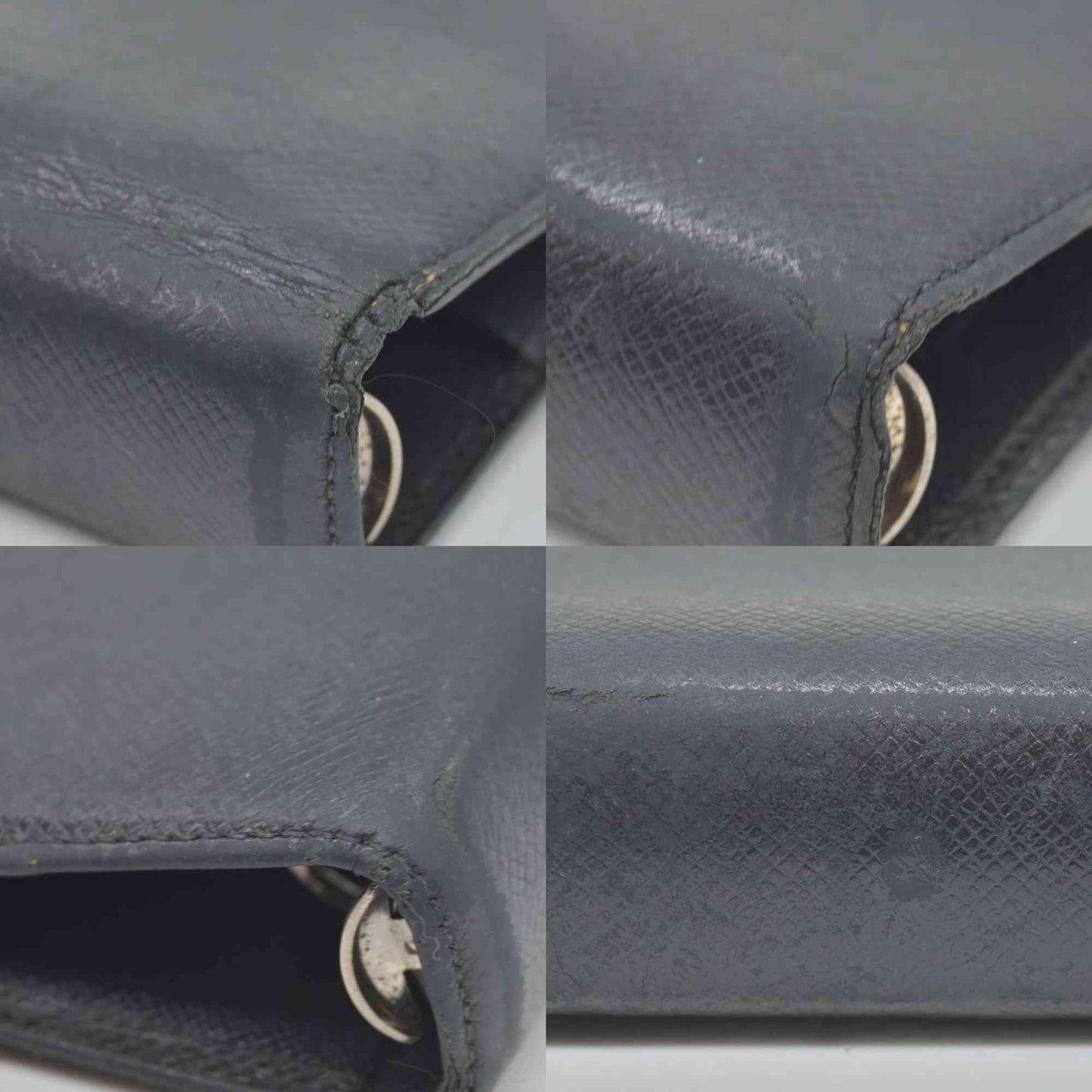 $750 Louis Vuitton Taiga Large Ring Agenda Cover Ardoise TS0152 CONSIGNMENT