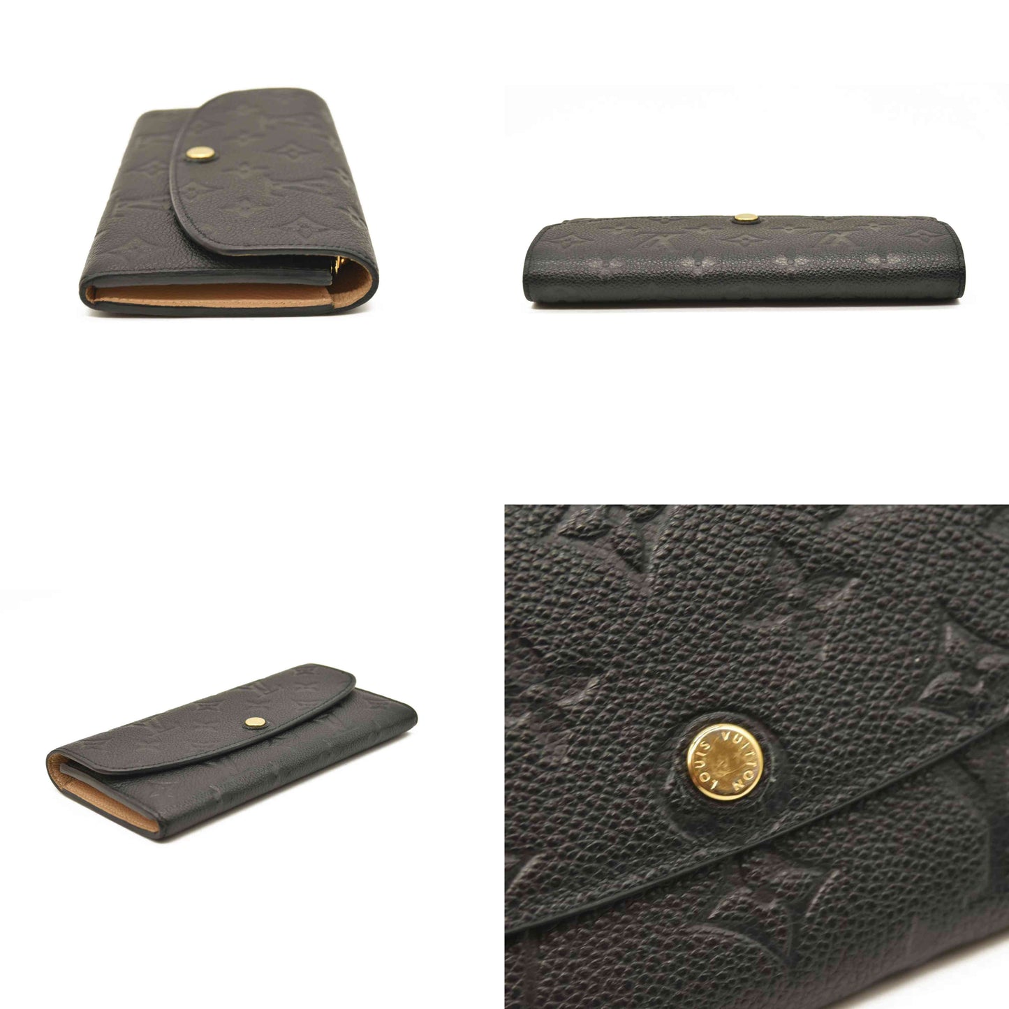 LOUIS VUITTON Empreinte Emilie Wallet Black Dune CA2127