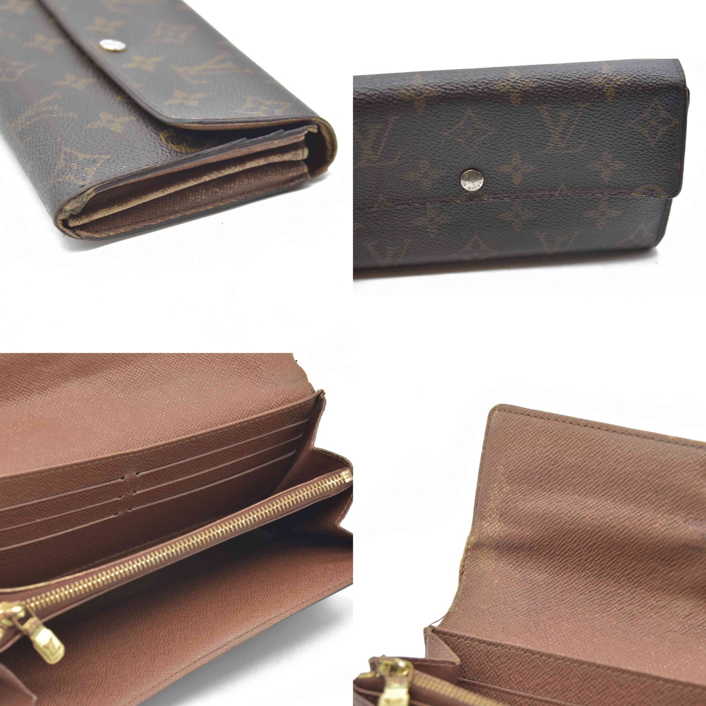 AUCTION $725 Louis Vuitton Monogram Sarah Wallet SP0088 2008