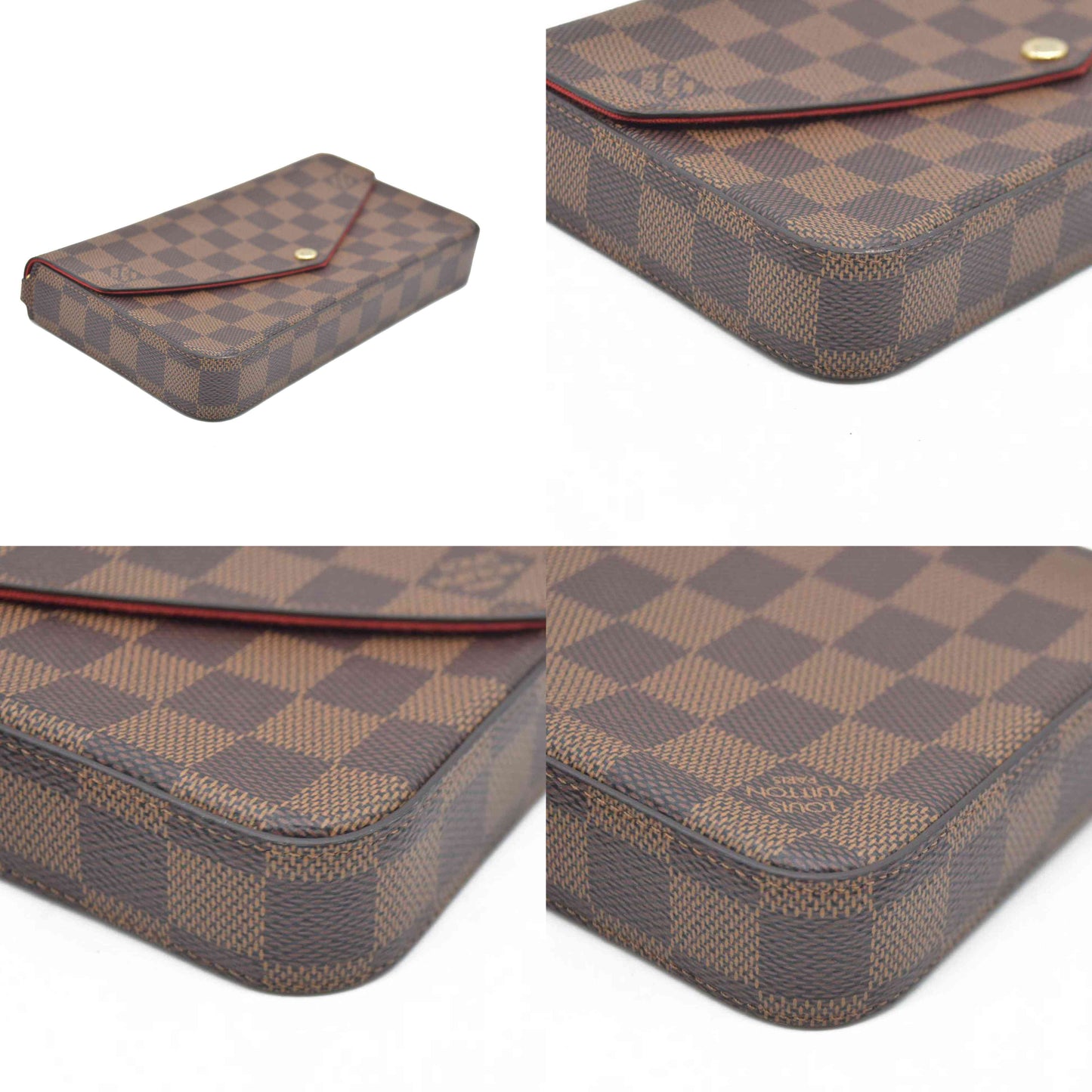 $1580 Louis Vuitton Damier Ebene Pochette Félicie