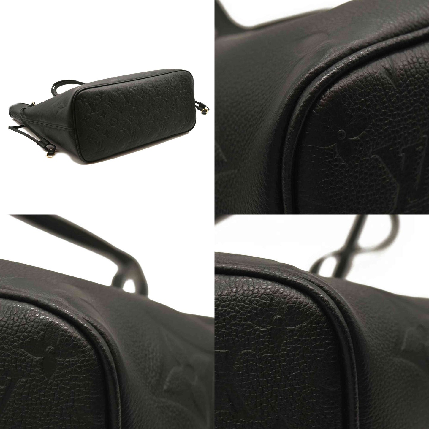 LOUIS VUITTON Empreinte Monogram Giant Neverfull MM Black