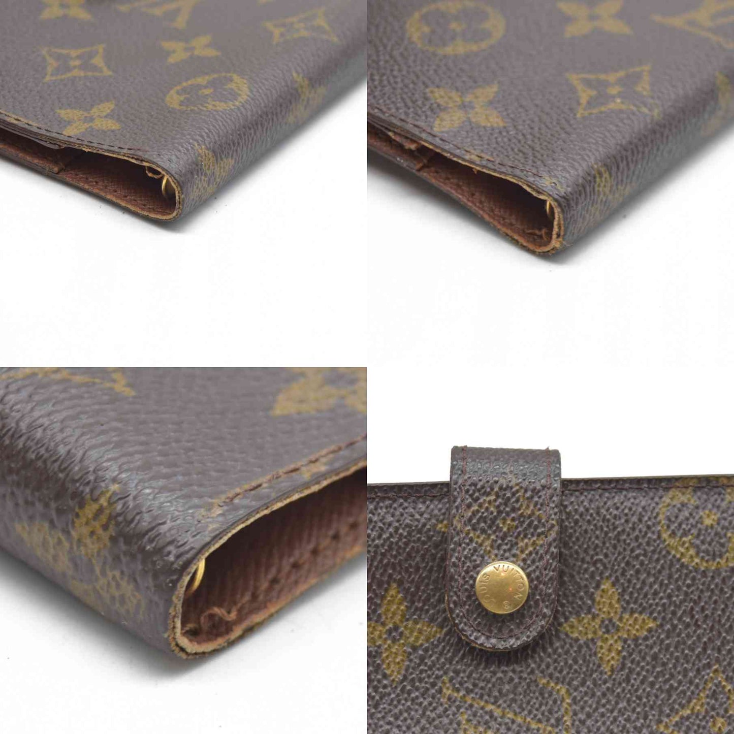 AUCTION $495 Louis Vuitton Monogram Agenda PM Notebook Cover Brown CA1919