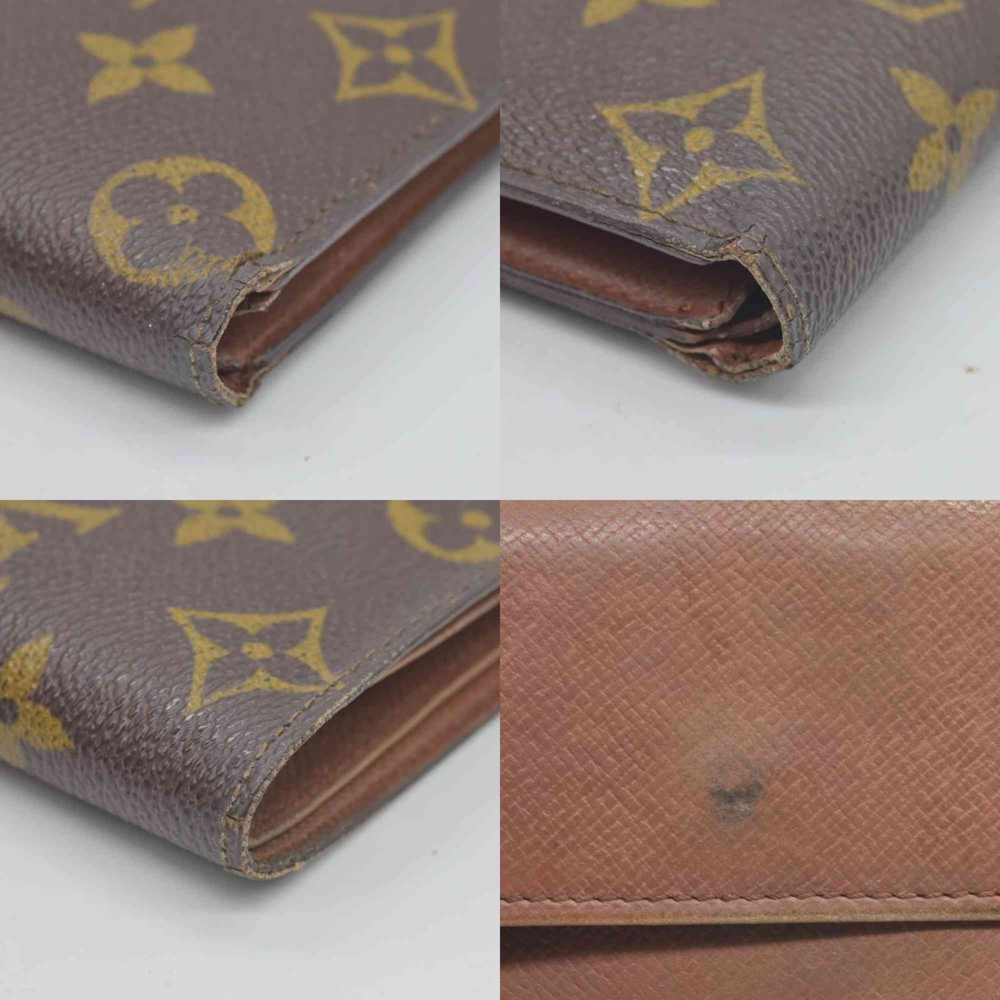 $515 MI89 1989 Louis Vuitton Monogram Portefeiulle Marco Bifold Wallet Brown CONSIGNMENT