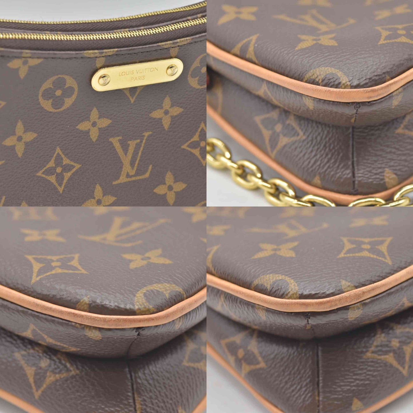 $1890 Louis Vuitton Monogram Liv Pochette RFID