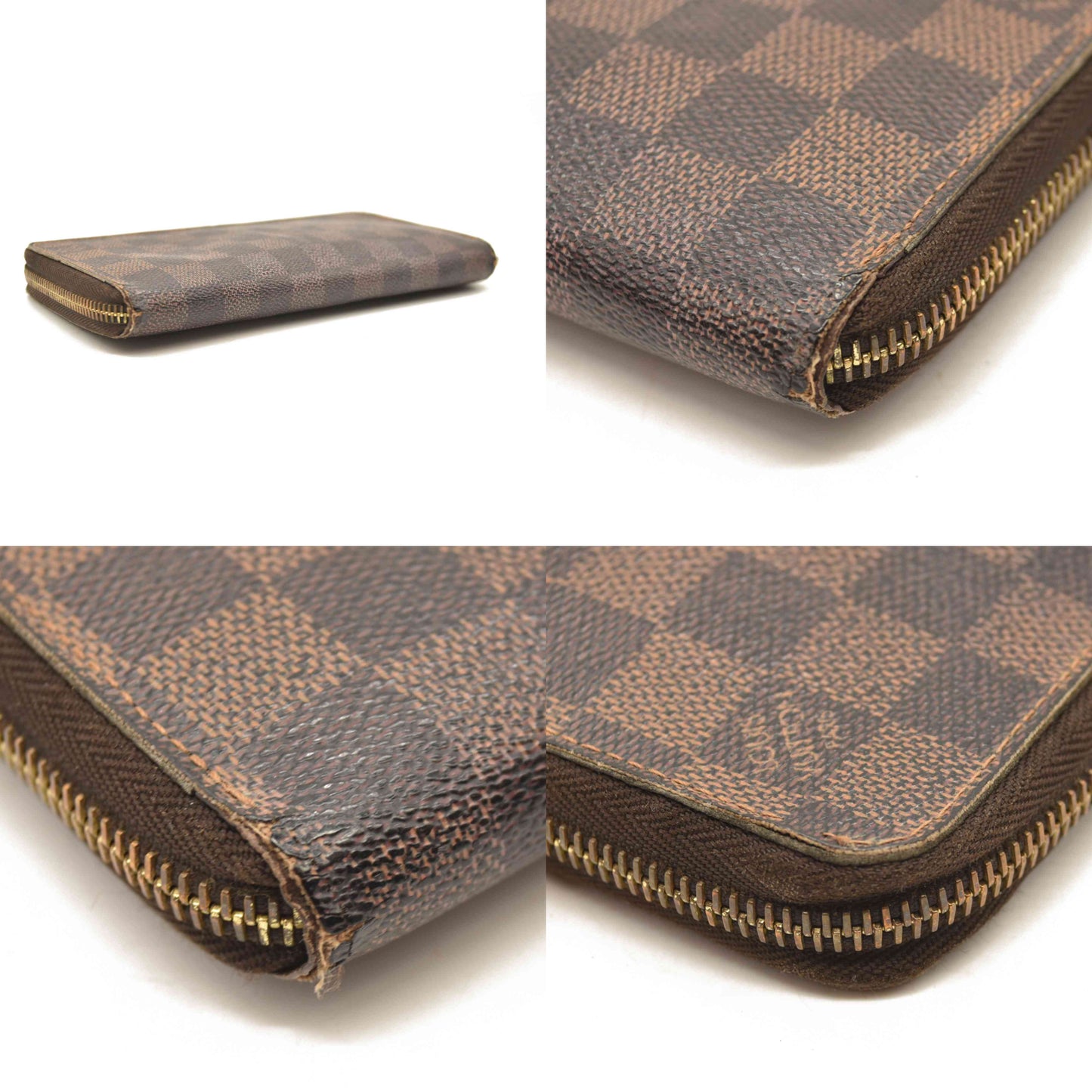 Louis Vuitton  Damier Ebene Zippy Wallet CA2150 USED