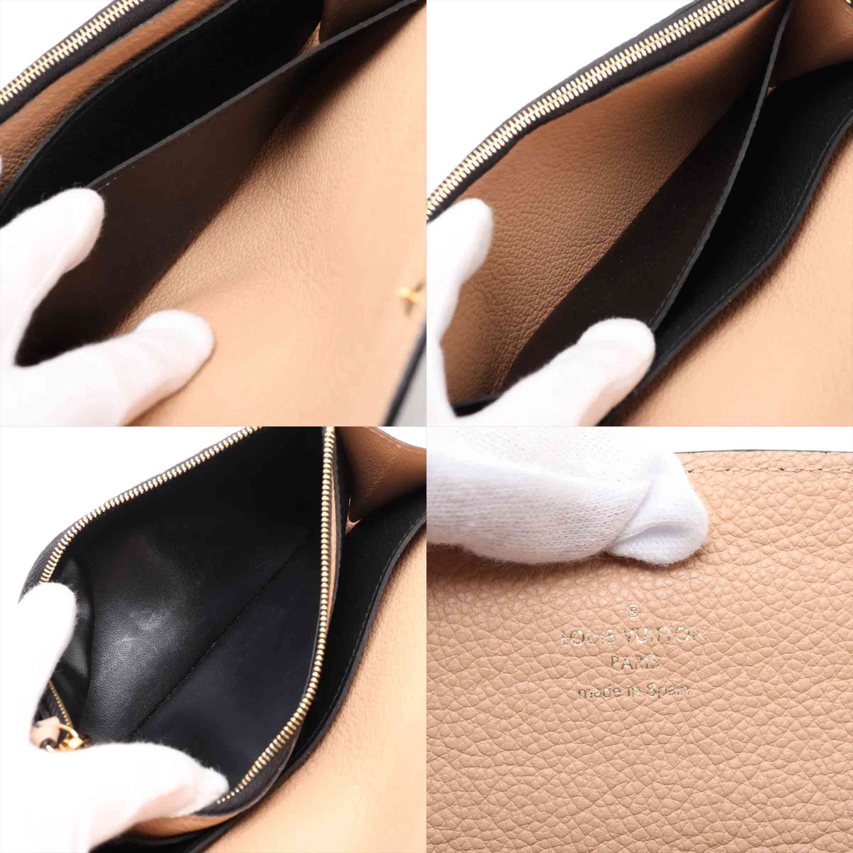 $775 Louis Vuitton Empreinte Portofeuille Emilie Noir Long Wallet 10021119