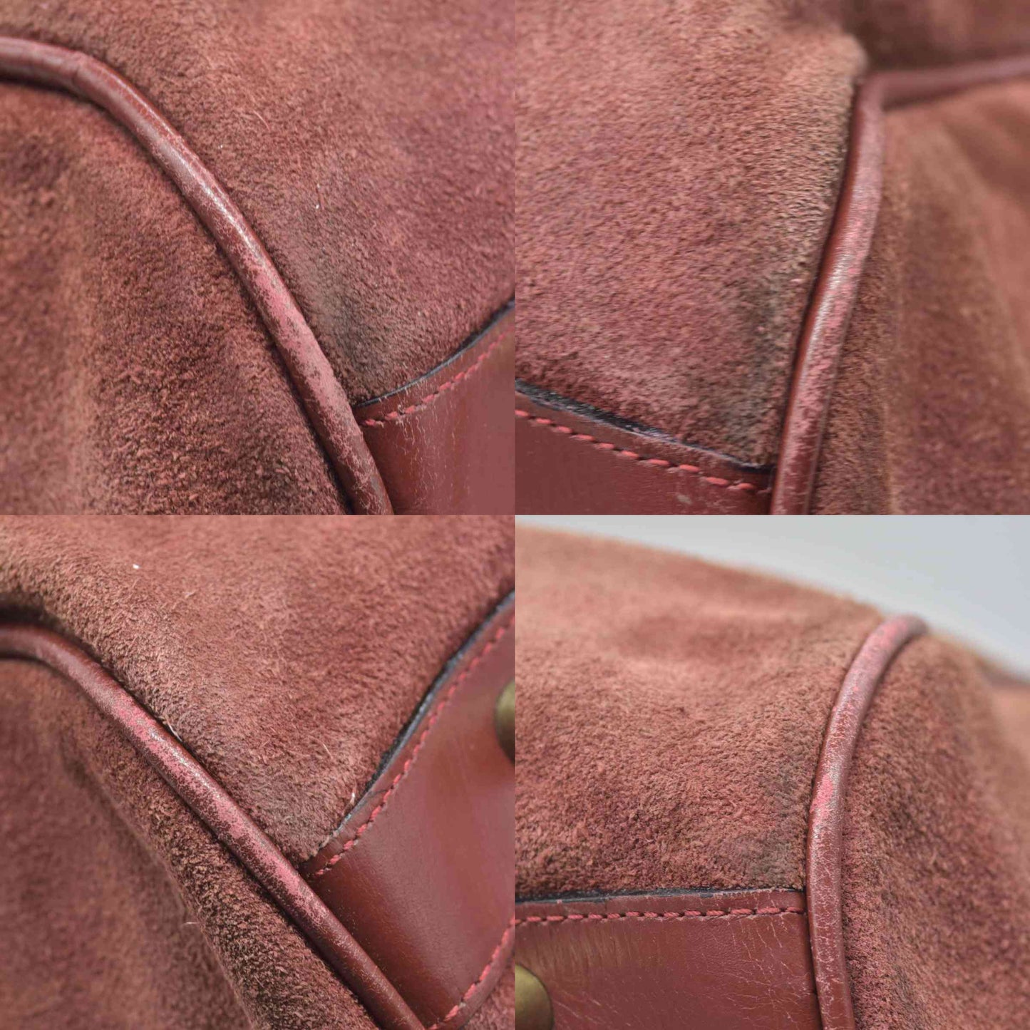 $3800 Cartier Suede Boston Bag Consignment