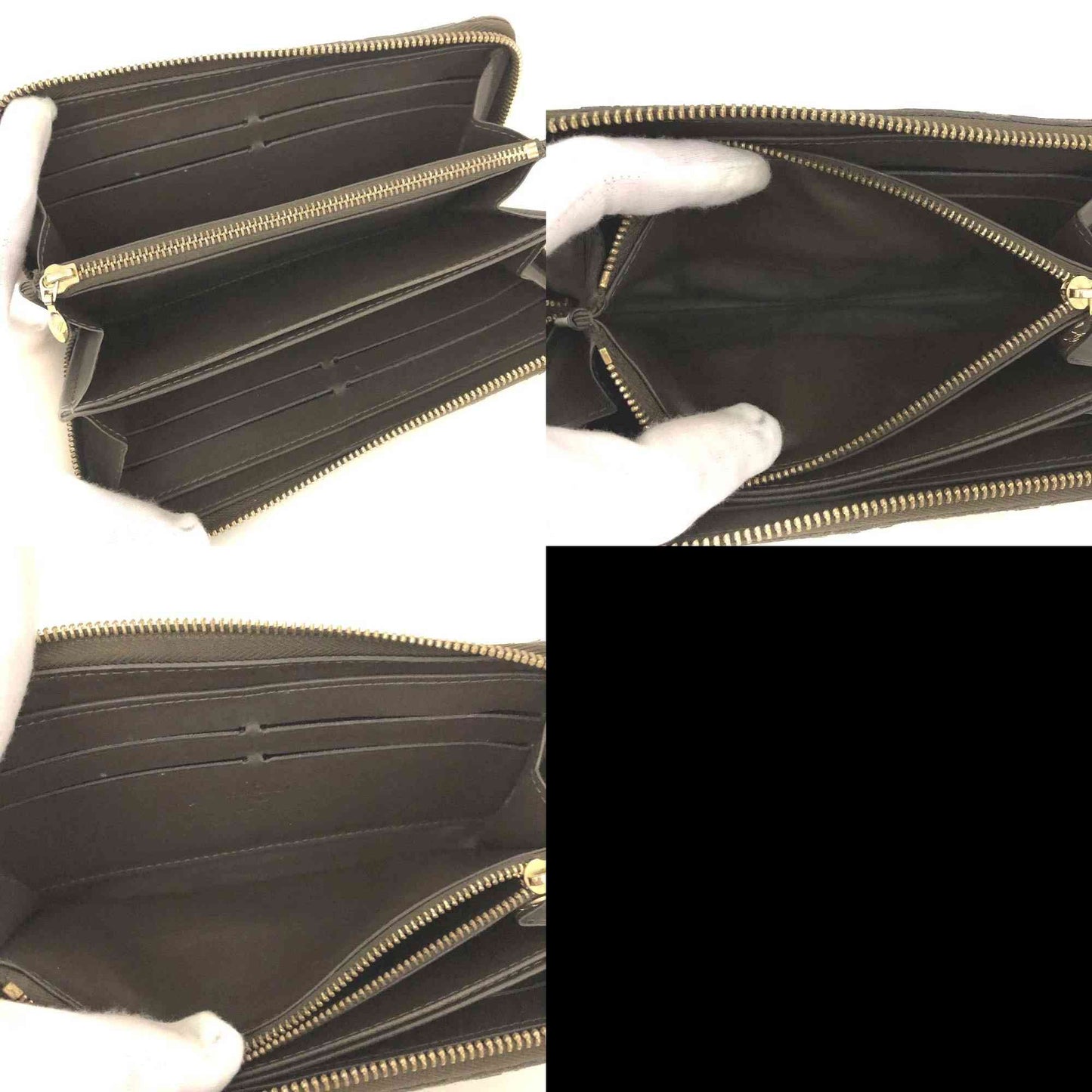 $1050 2009 Louis Vuitton Monogram Vernis Zippy Zip Around Long Wallet CA2059