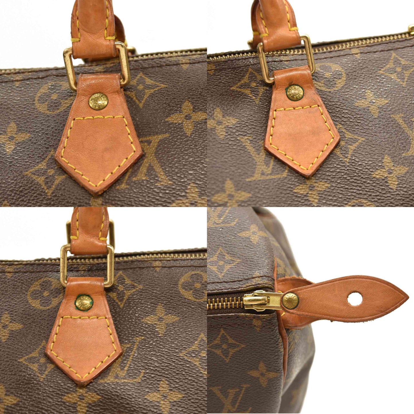 Louis Vuitton Monogram Speedy 30  M41108  Doctors Satchel Brown TH0042