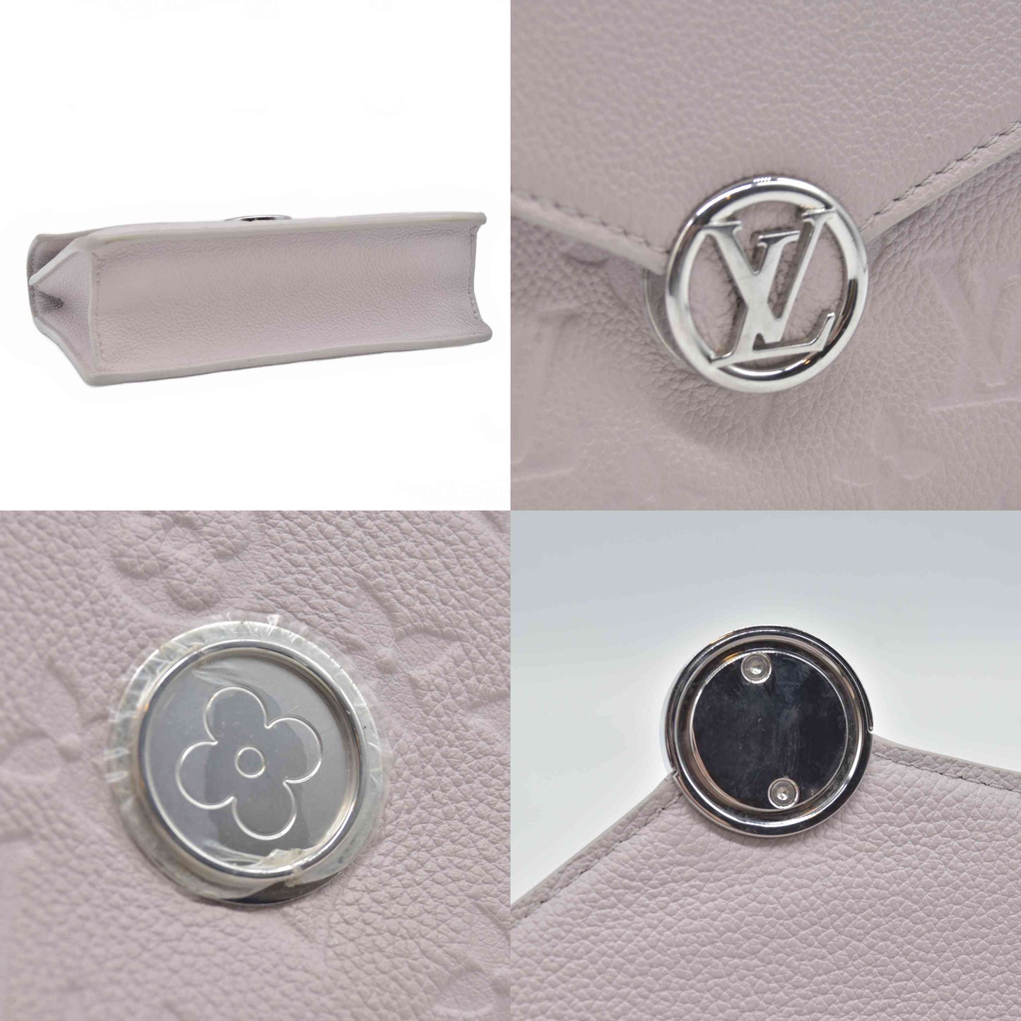 $2100 Louis Vuitton  LV Monogram Rosy Wallet on Chain in Brume