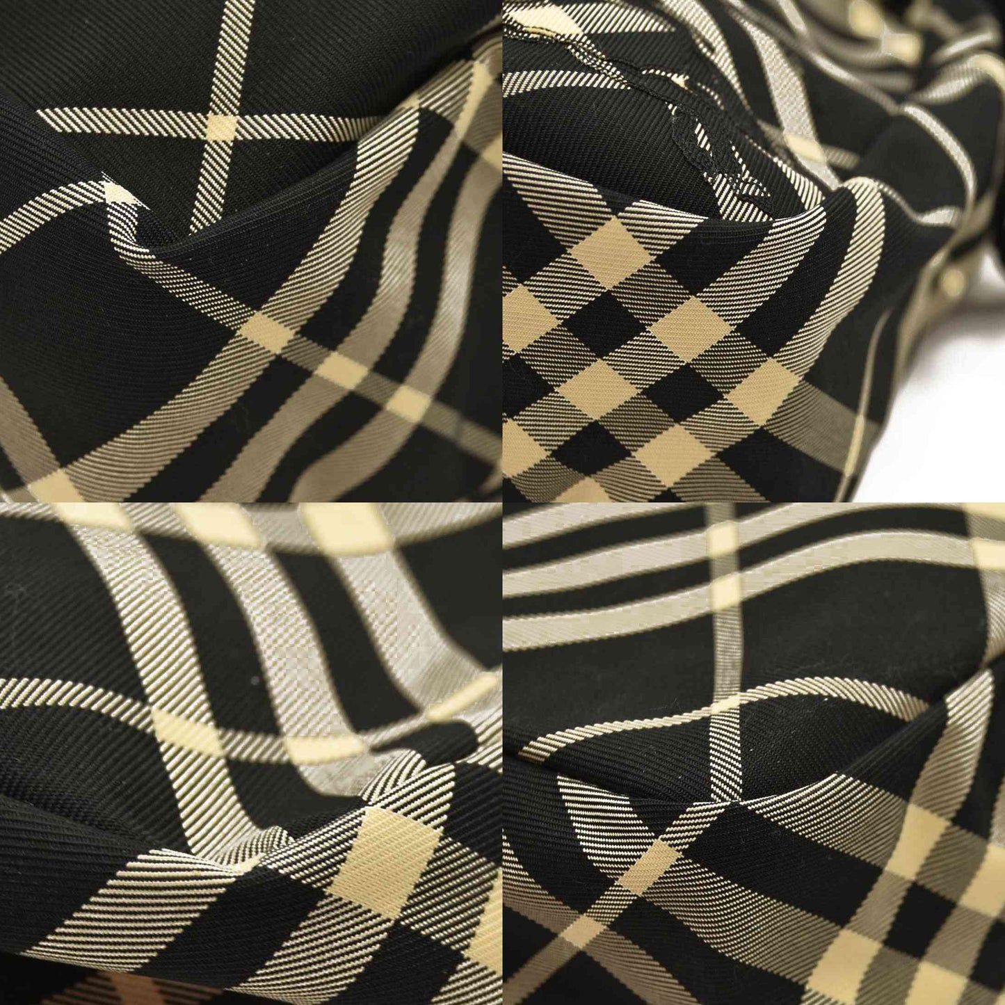 NEW $1090 Burberry Check Crossbody Bag Black Calico