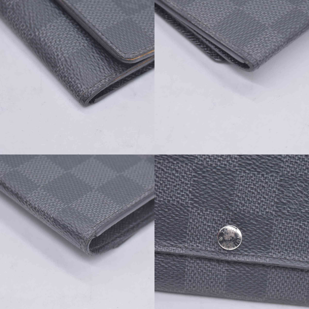 $395 2015 Louis Vuitton Graphite Multicles 6 Key Holder CT5105 CONSIGNMENT 10021172