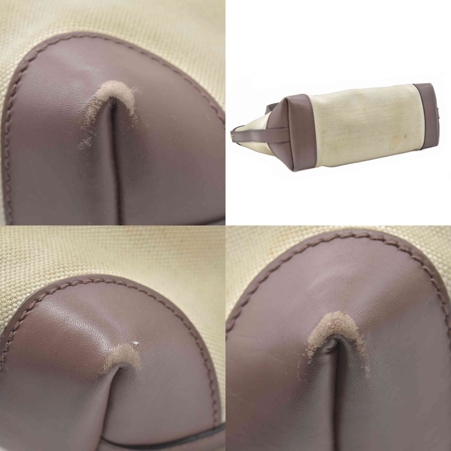 $980 Gucci Small Canvas Craft Logo Tote