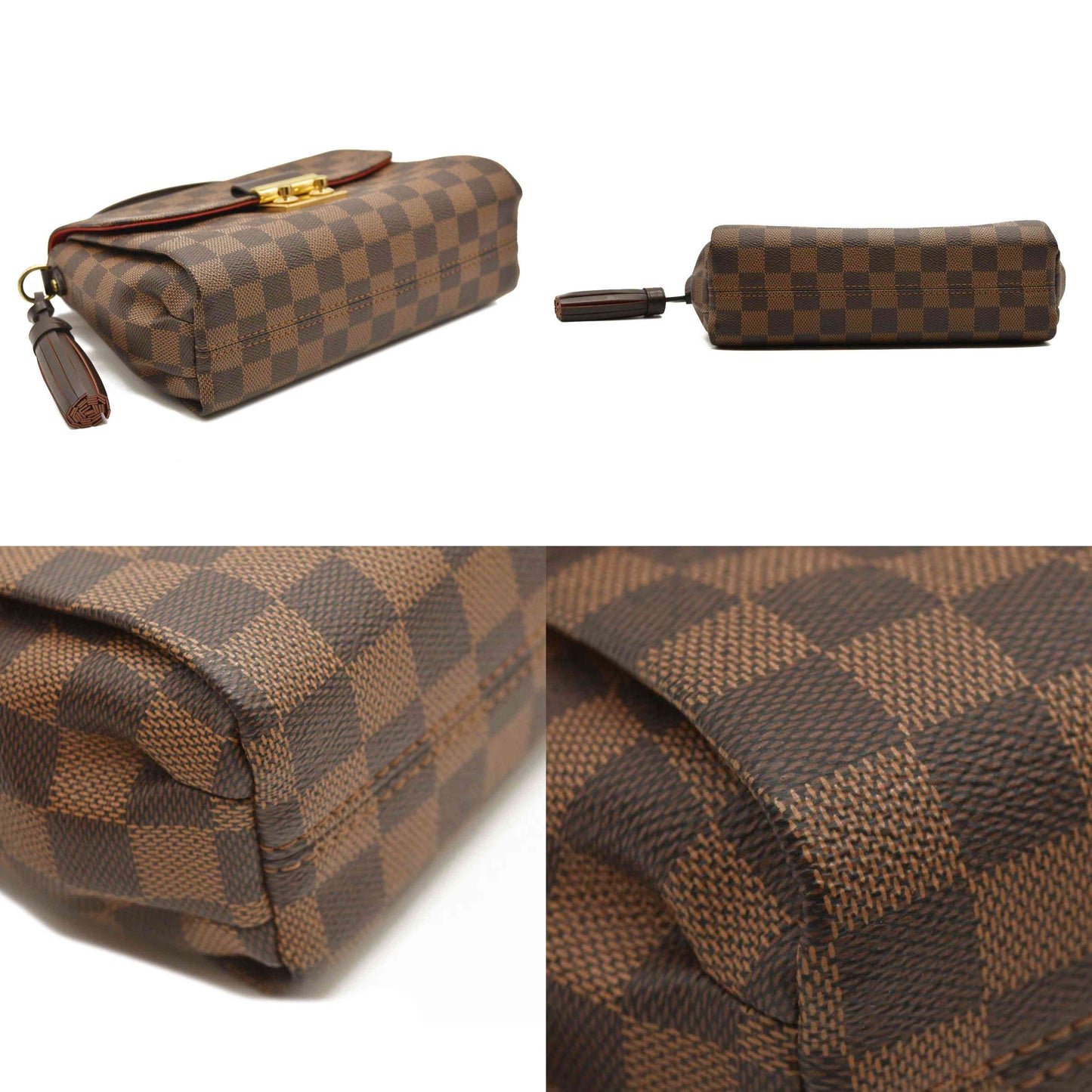 LOUIS VUITTON Damier Ebene Croisette TR1117