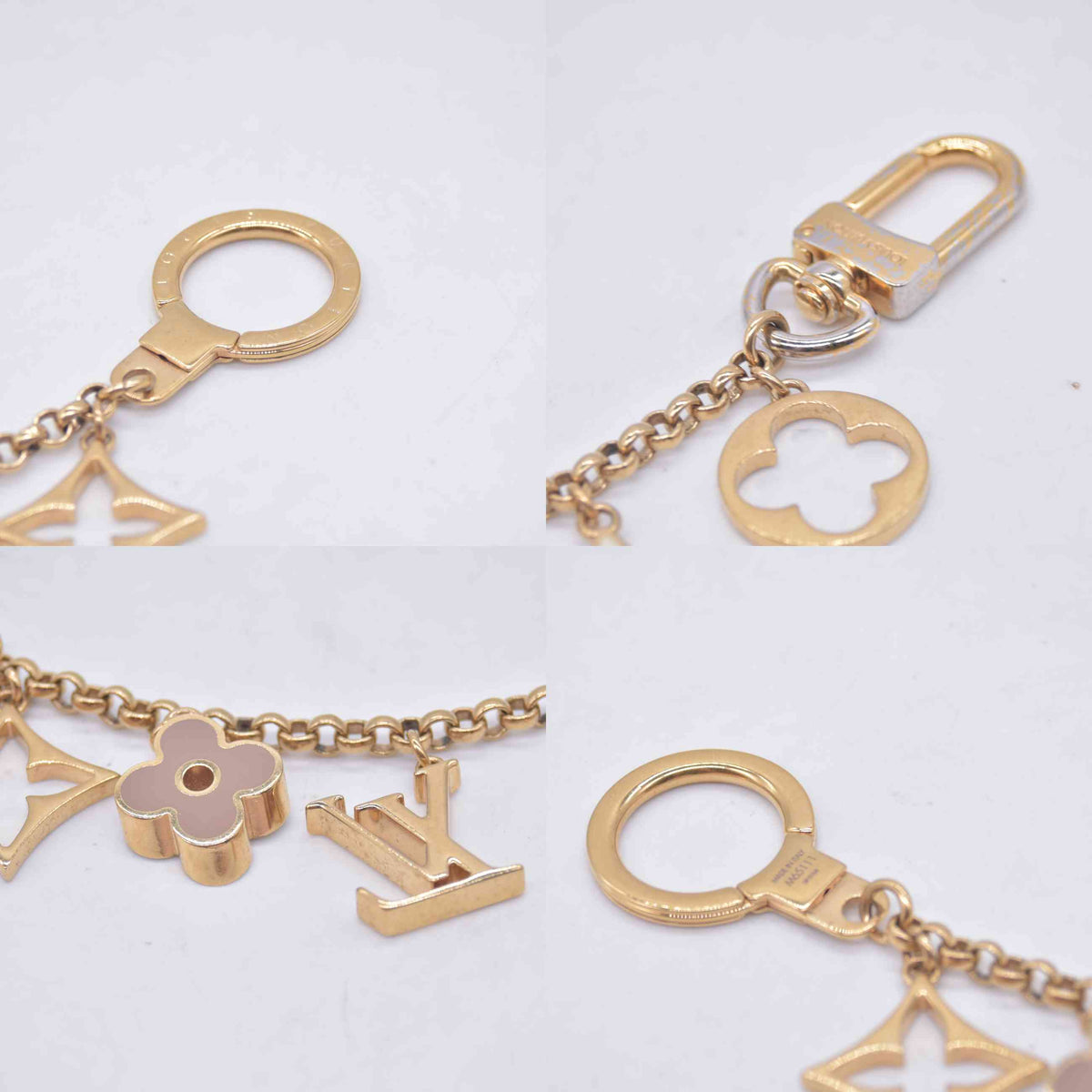 $675 2014 Louis Vuitton  Fleur De Monogram Bag Charm & Key Holder 10020843